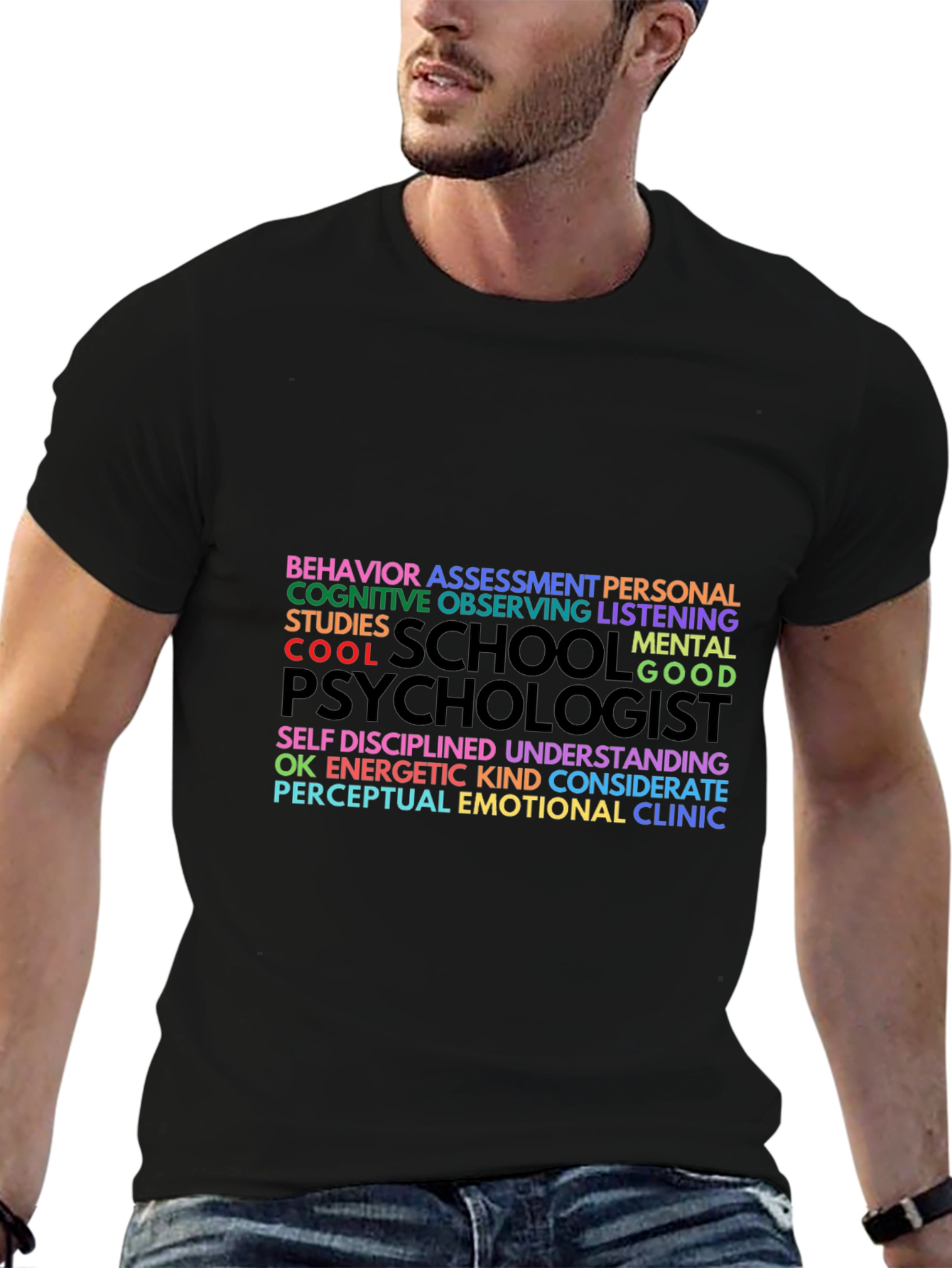 Psychologist Word Art Graphic T-Shirt