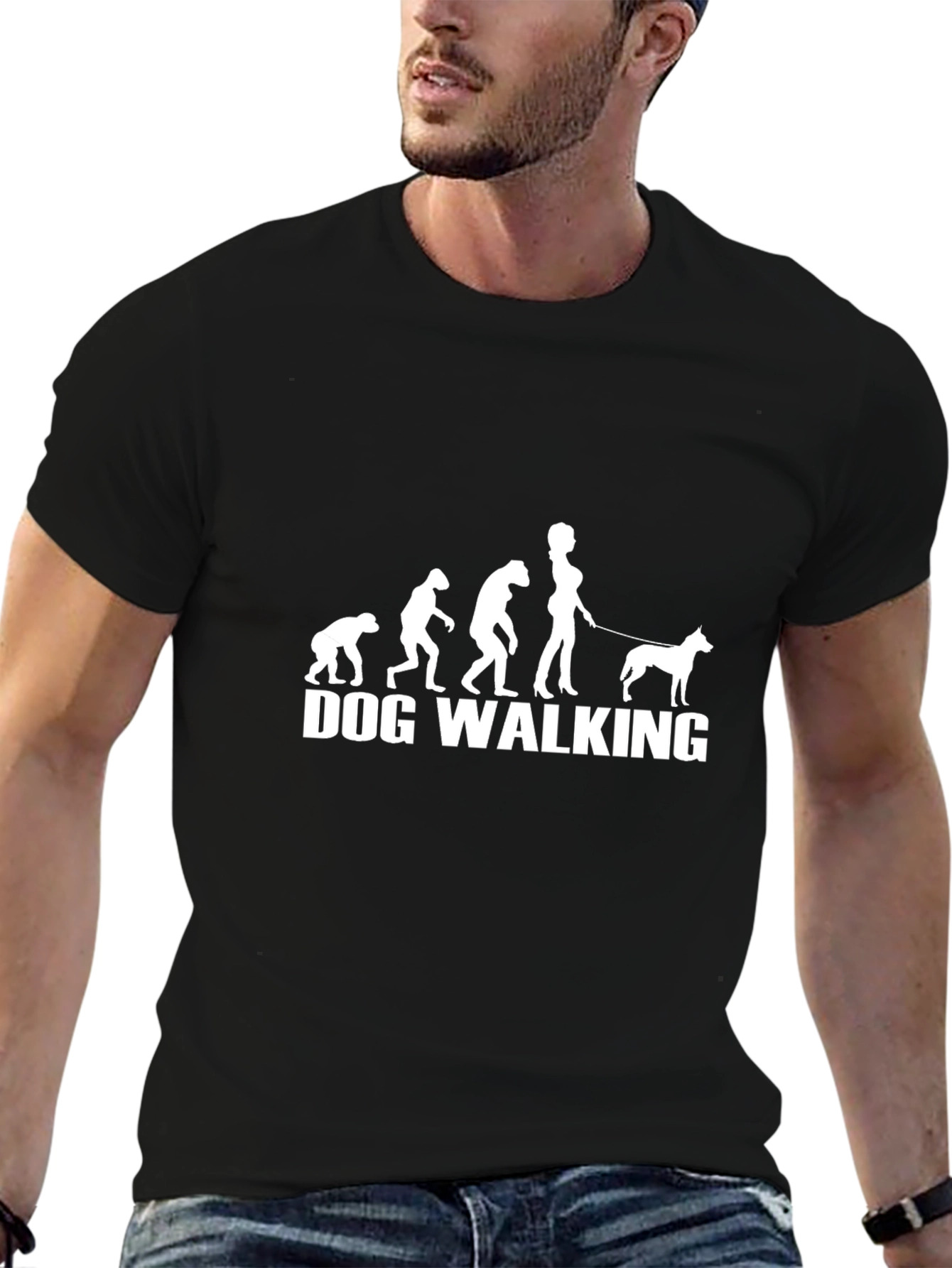 Dog Walking Evolution T-Shirt – Funny Dog Lover Tee