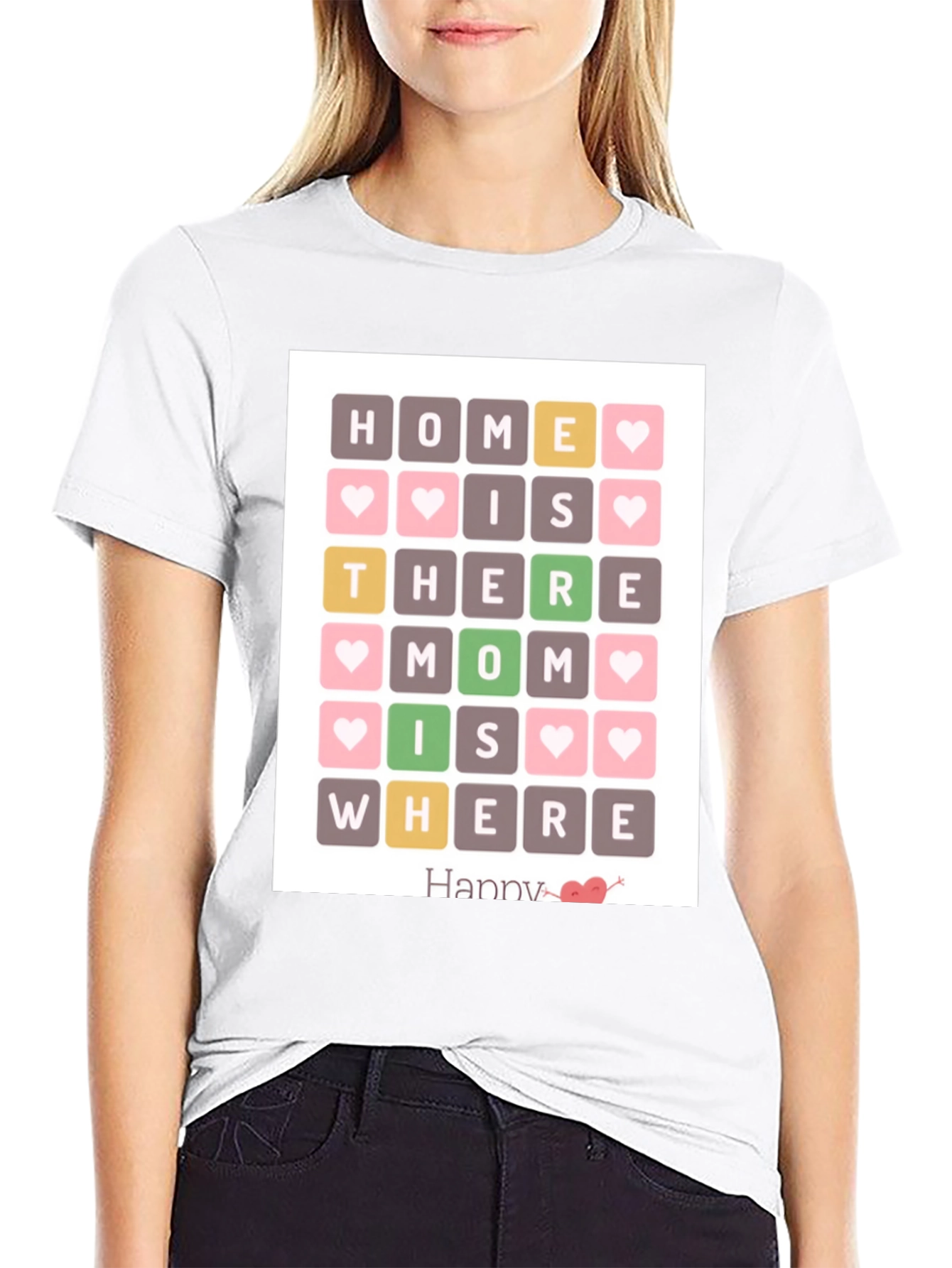 Home Is Where Mom Is Black T-Shirt