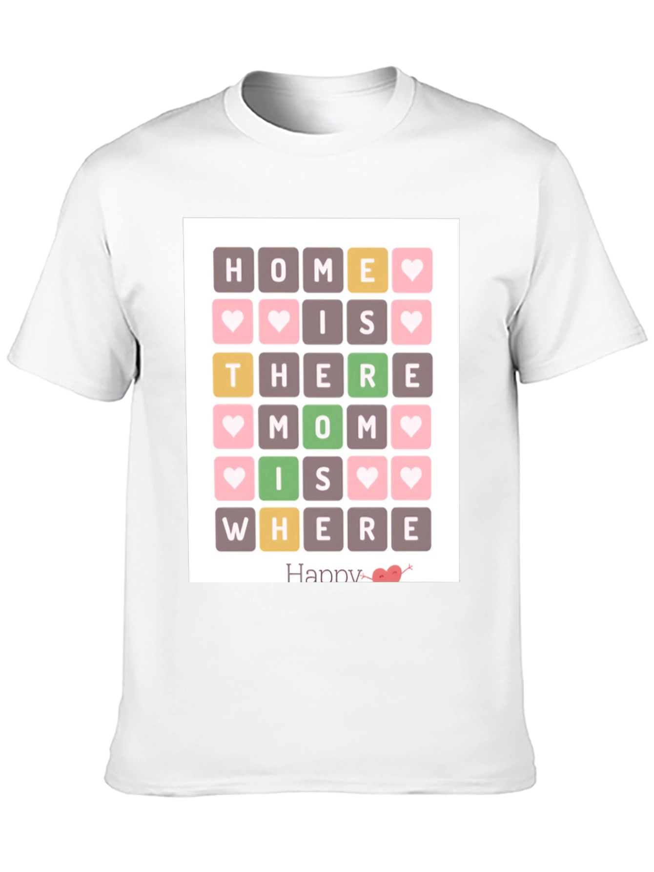 Home Is Where Mom Is Black T-Shirt