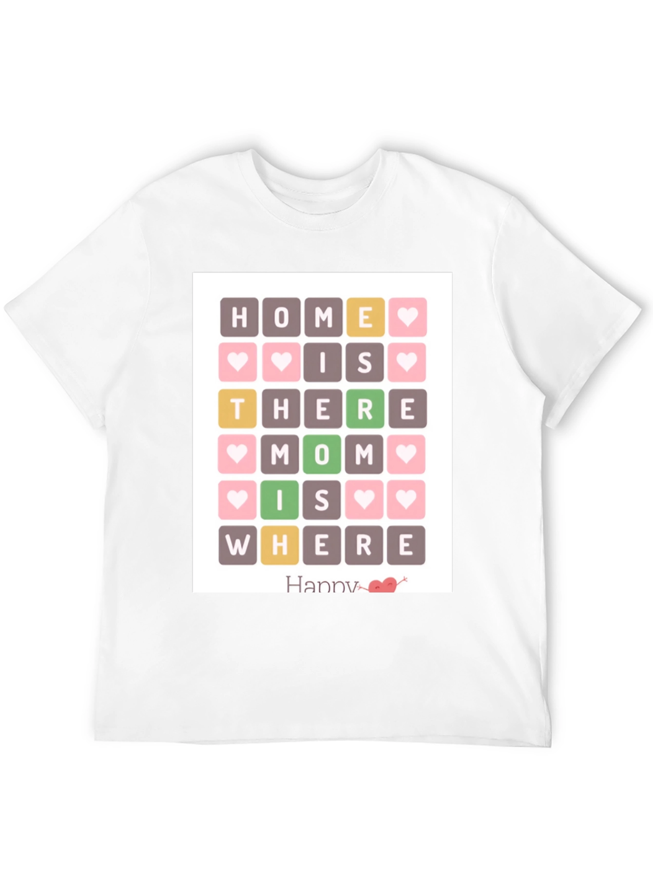 Home Is Where Mom Is Black T-Shirt