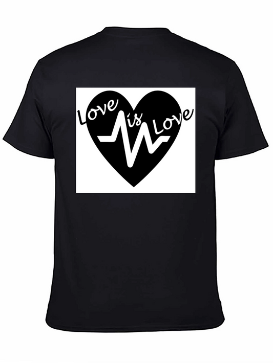 Love is Love T-Shirt - Heartbeat Graphic Tee