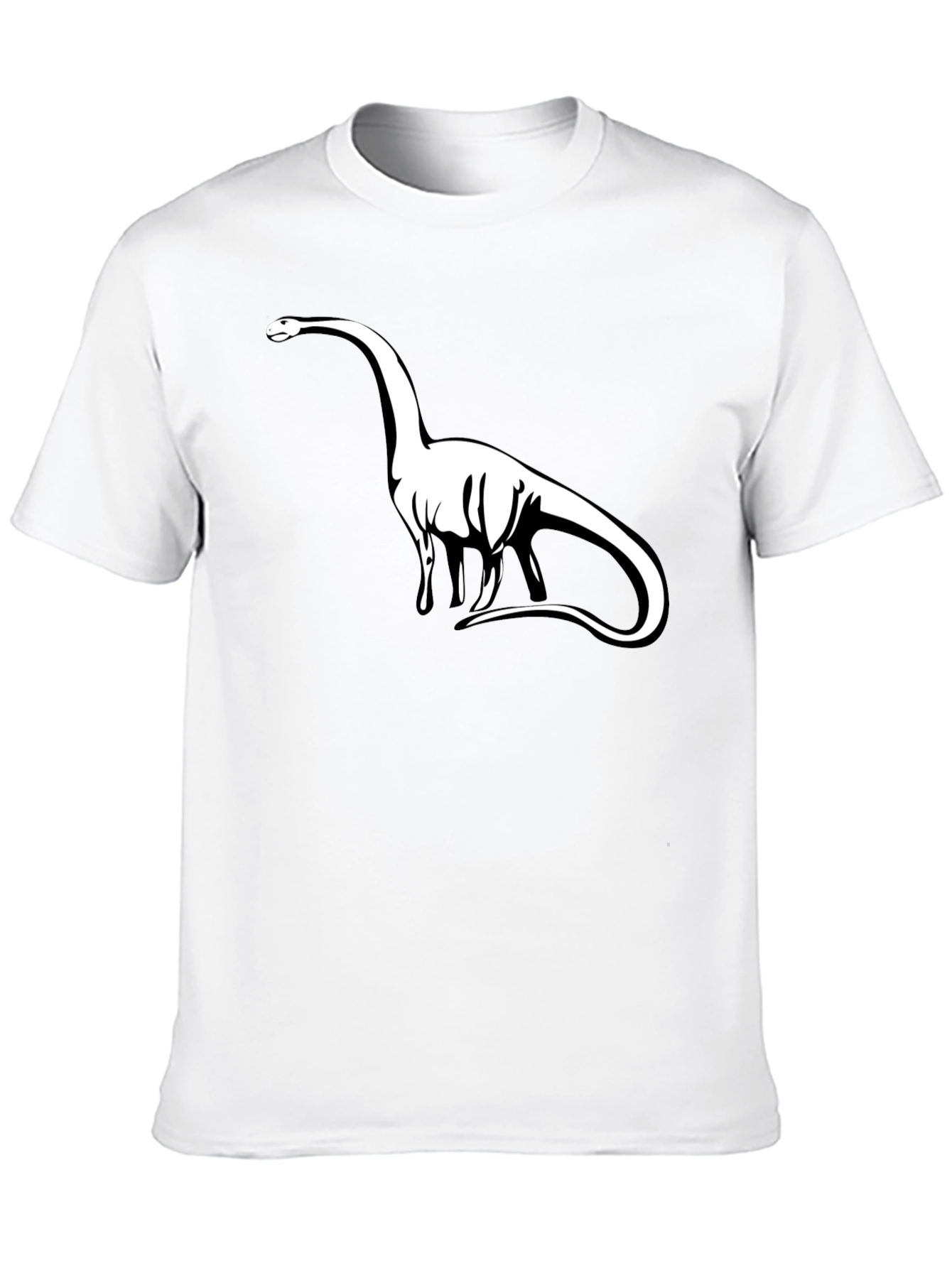 Dinosaur Graphic Tee - Black Cotton T-Shirt