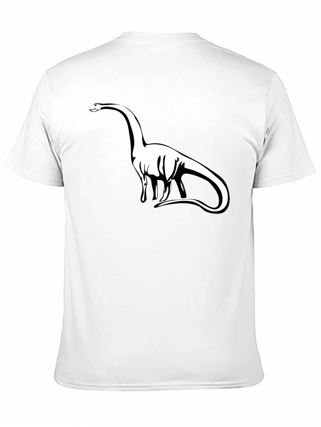 Dinosaur Graphic Tee - Black Cotton T-Shirt