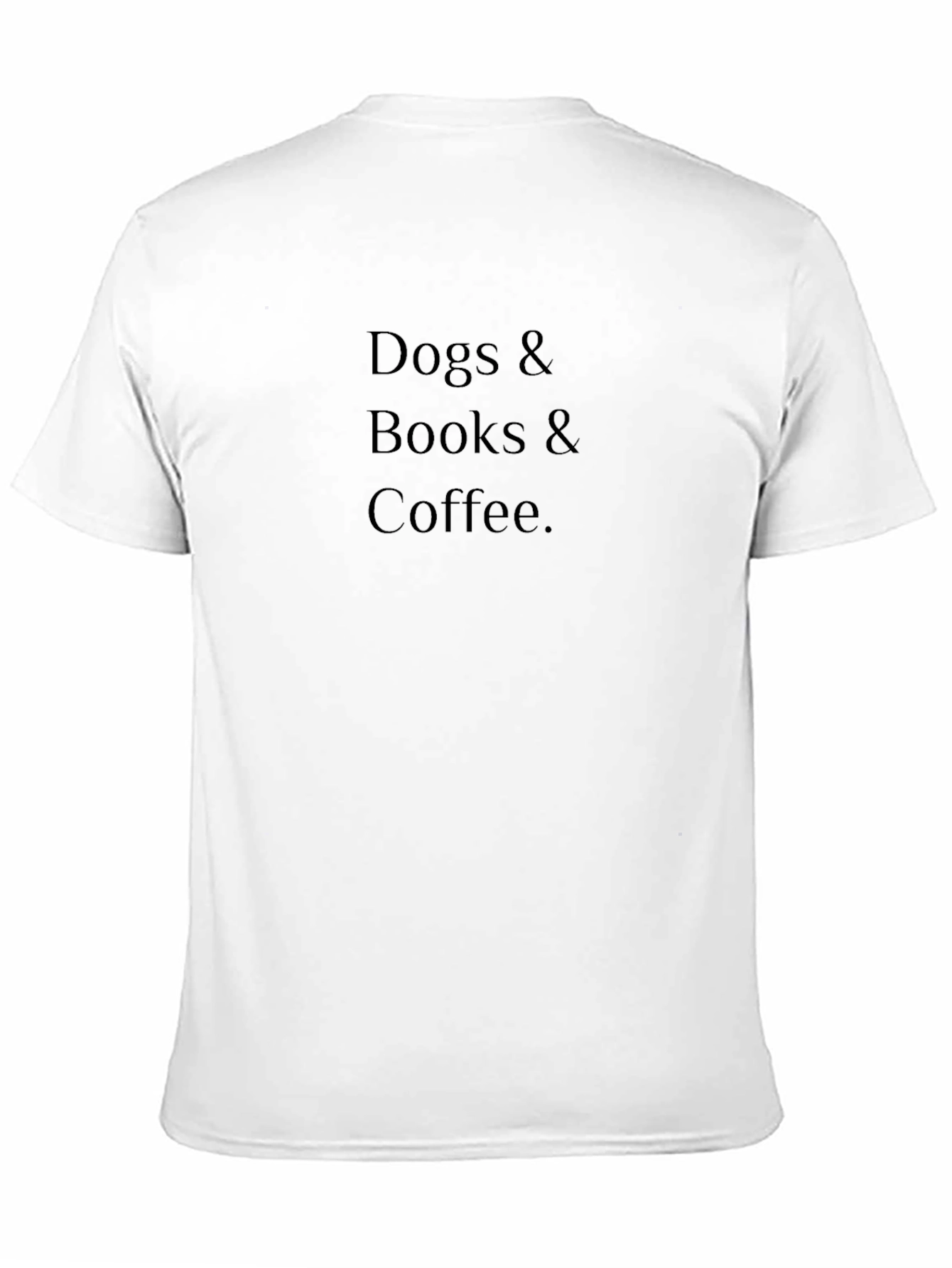 Dogs Books Coffee T-Shirt – Minimalist Lifestyle Tee