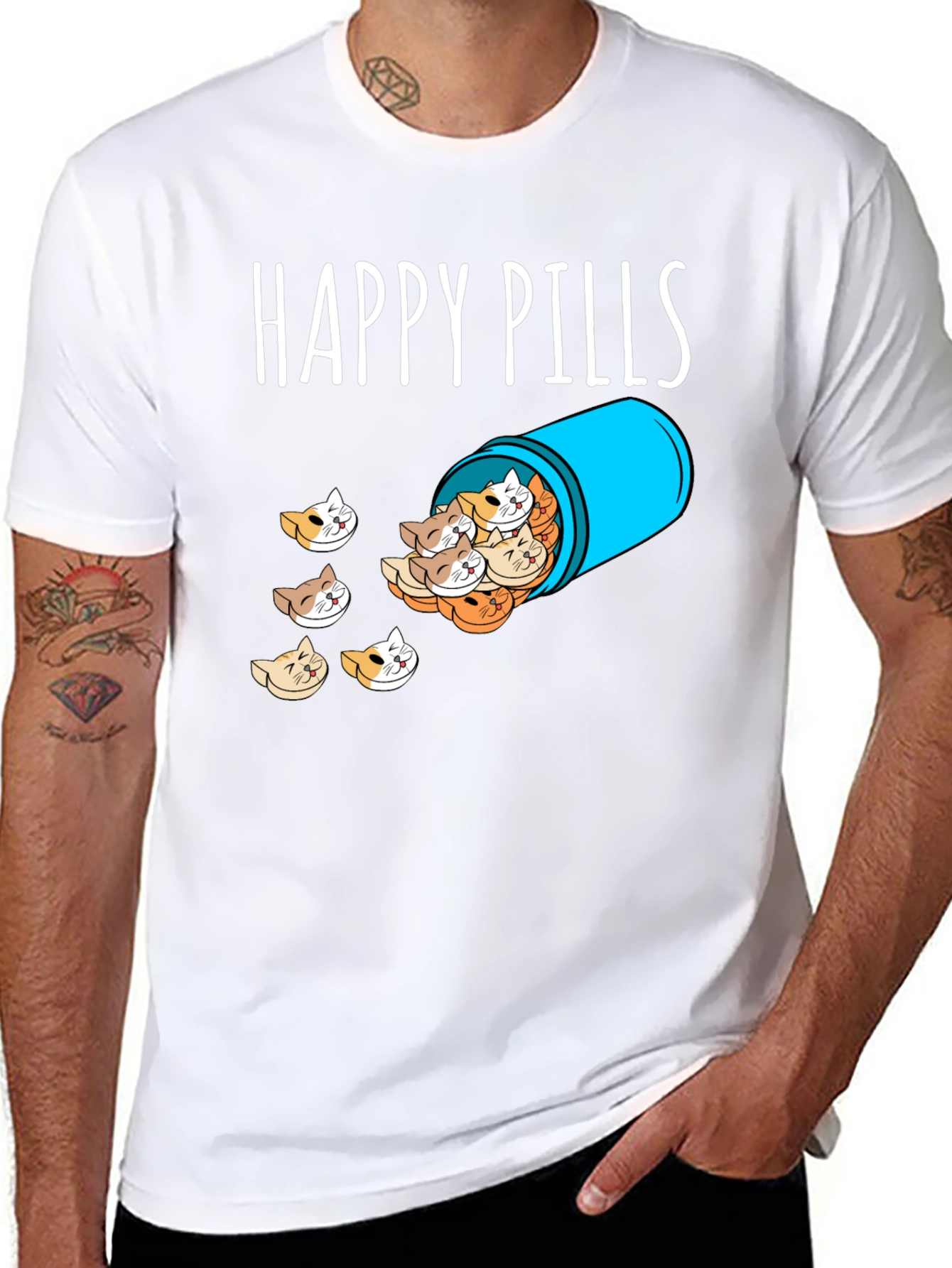 Happy Pills Cat T-Shirt