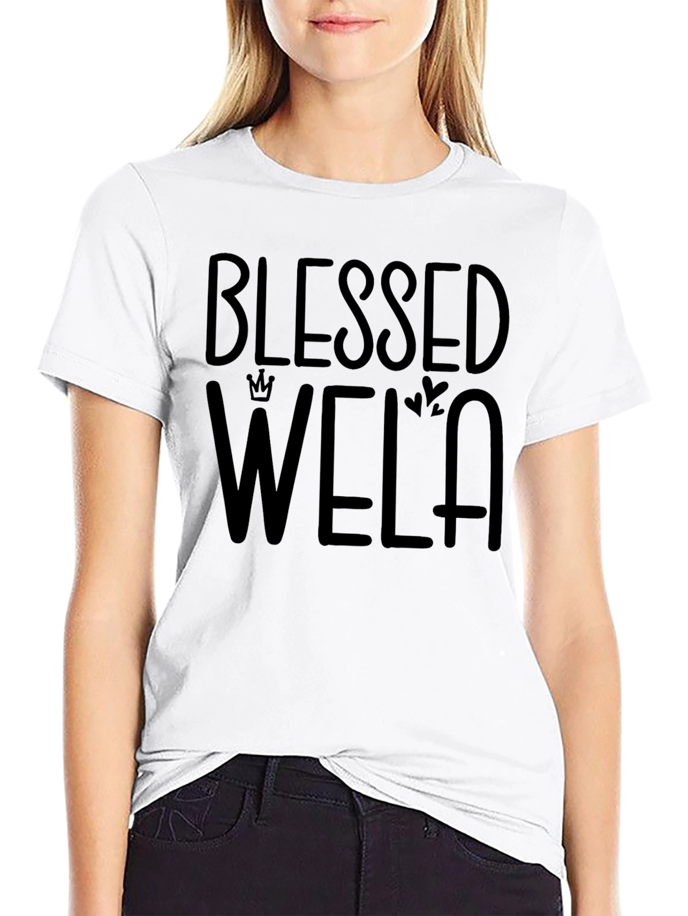 Blessed Wela Graphic Tee - Unisex Black T-Shirt