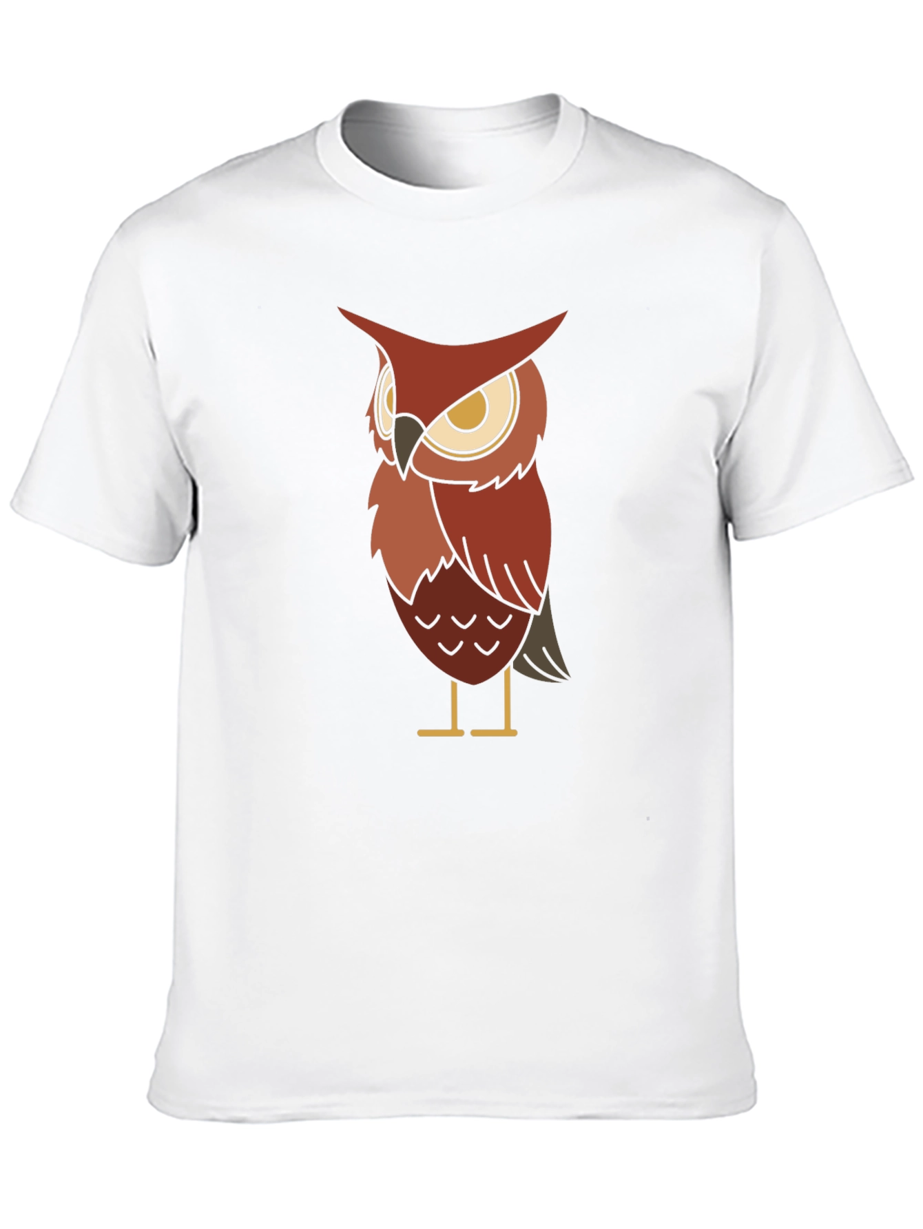 Owl Graphic Black T-Shirt for Men