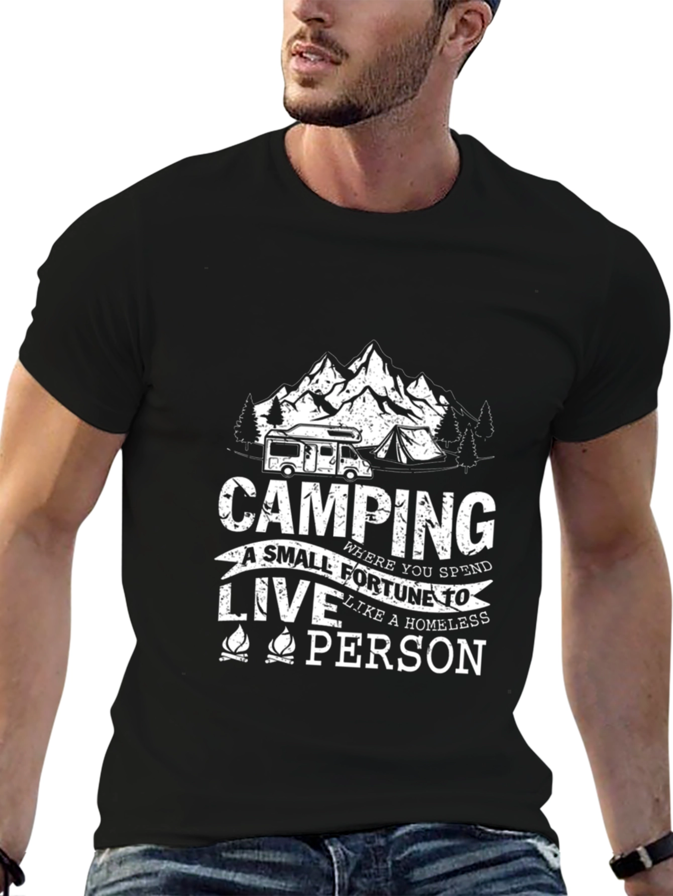 Camping Fortune T-Shirt - Funny Camping Apparel