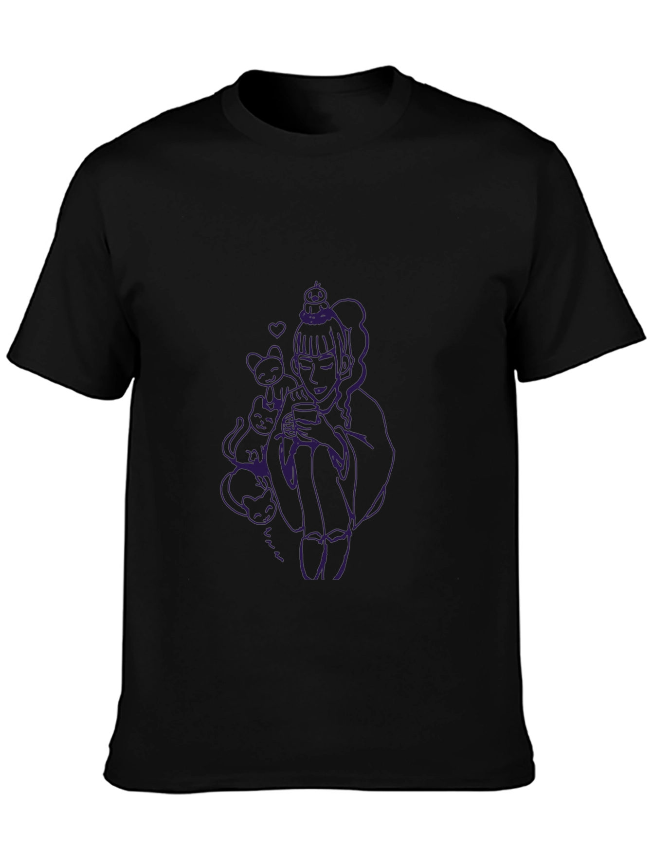 Unique Graphic Black T-Shirt
