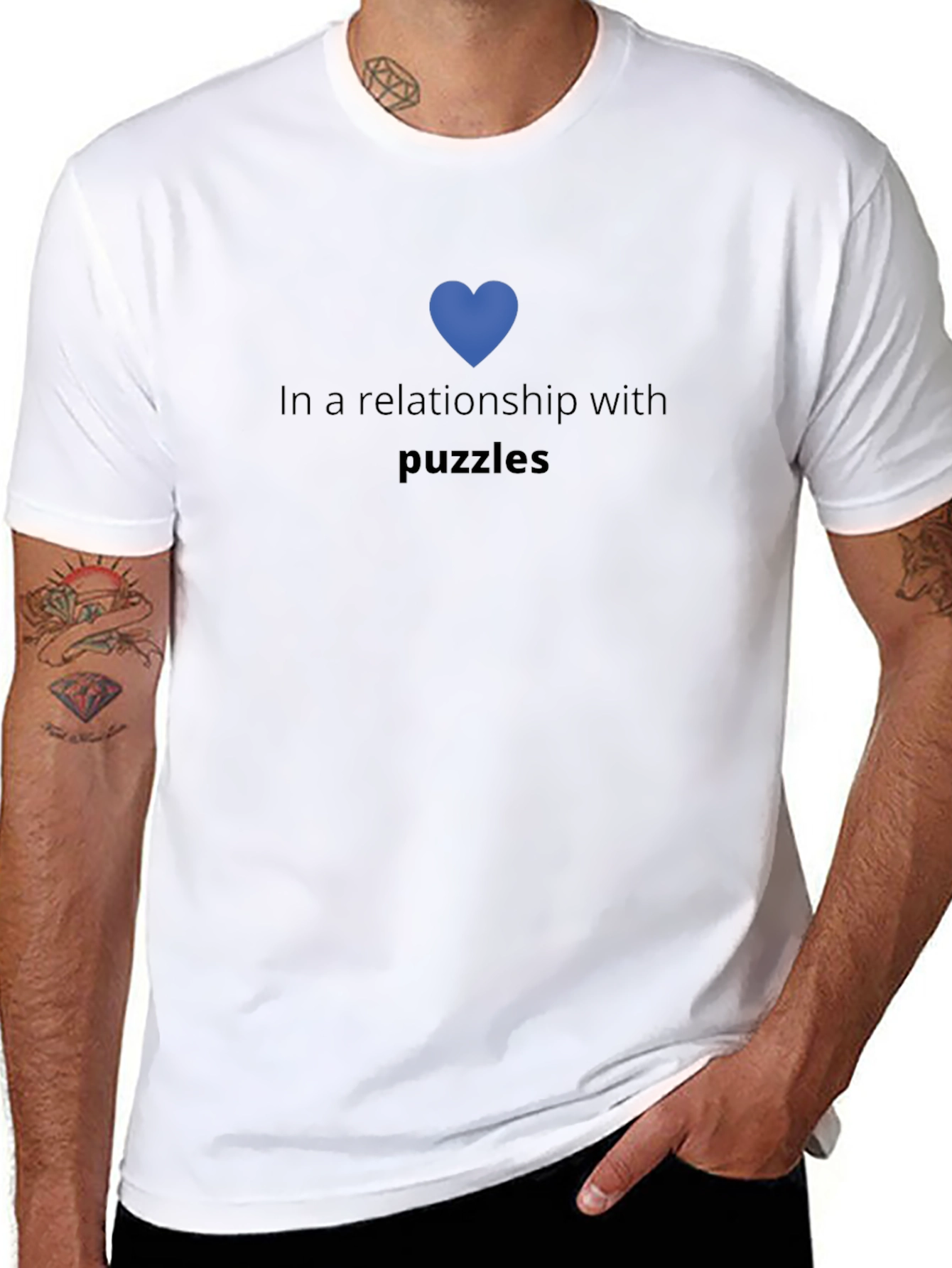Puzzle Lover Tee - In a Relationship with Puzzles