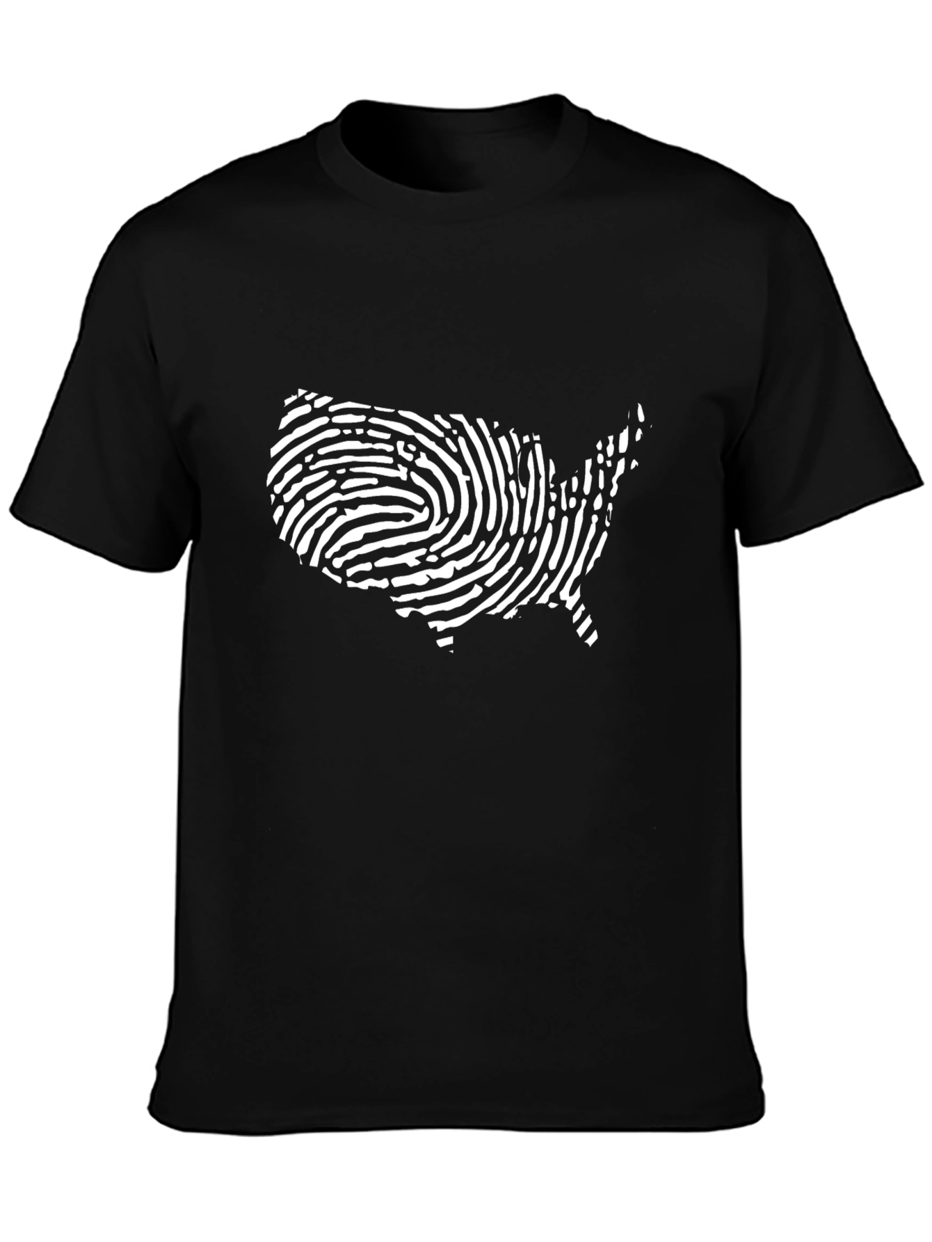 USA Fingerprint Graphic T-Shirt - Patriotic Pride