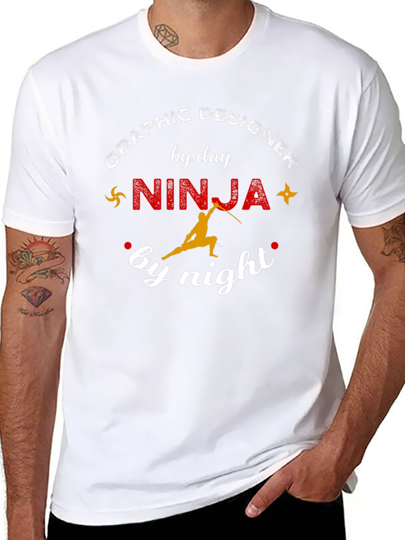 Graphic Designer Ninja T-Shirt - Unique Funny Gift