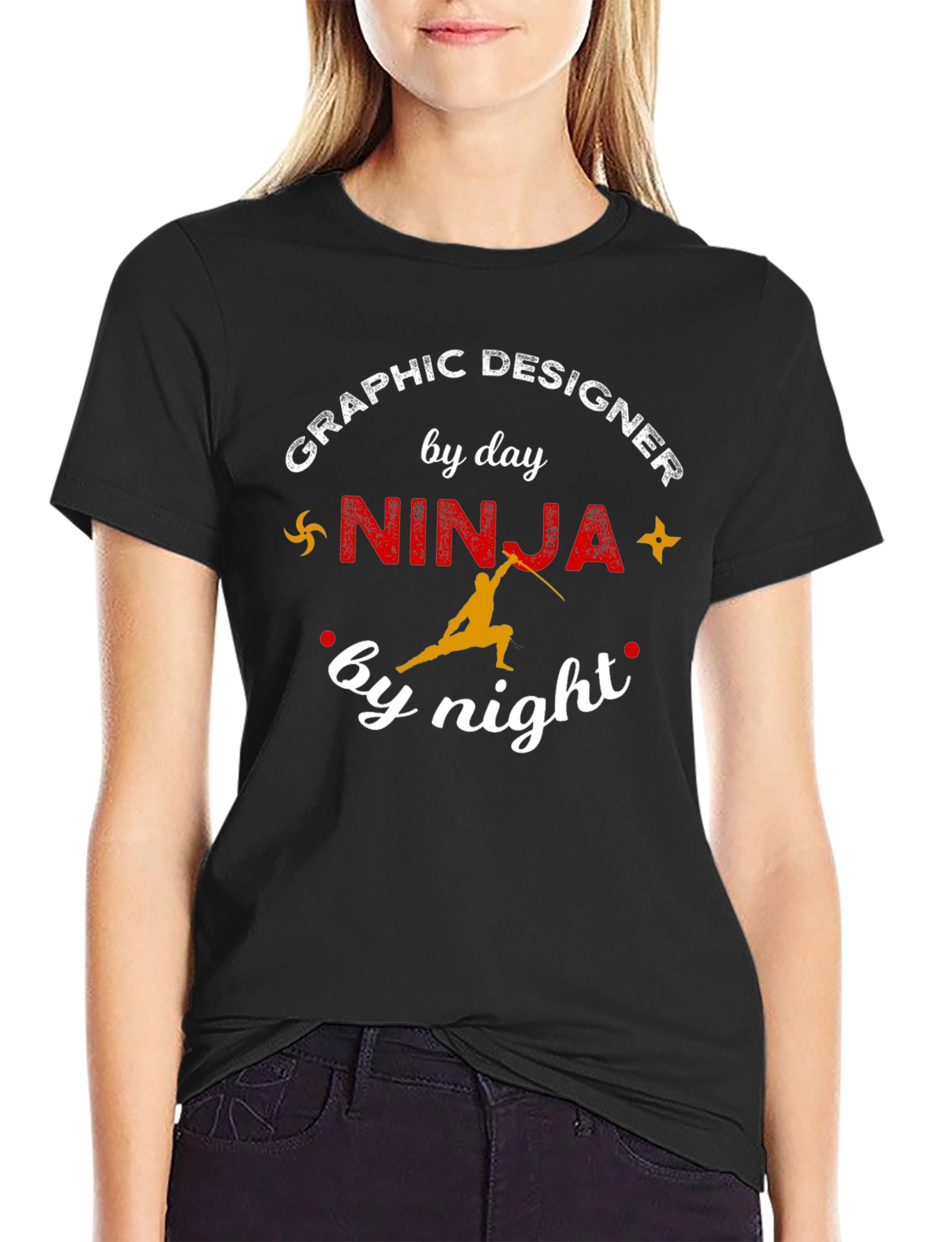Graphic Designer Ninja T-Shirt - Unique Funny Gift