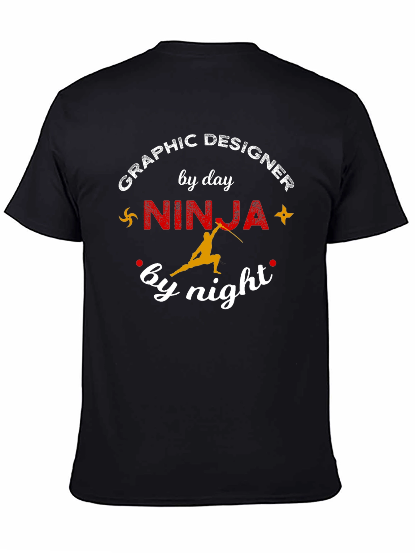 Graphic Designer Ninja T-Shirt - Unique Funny Gift