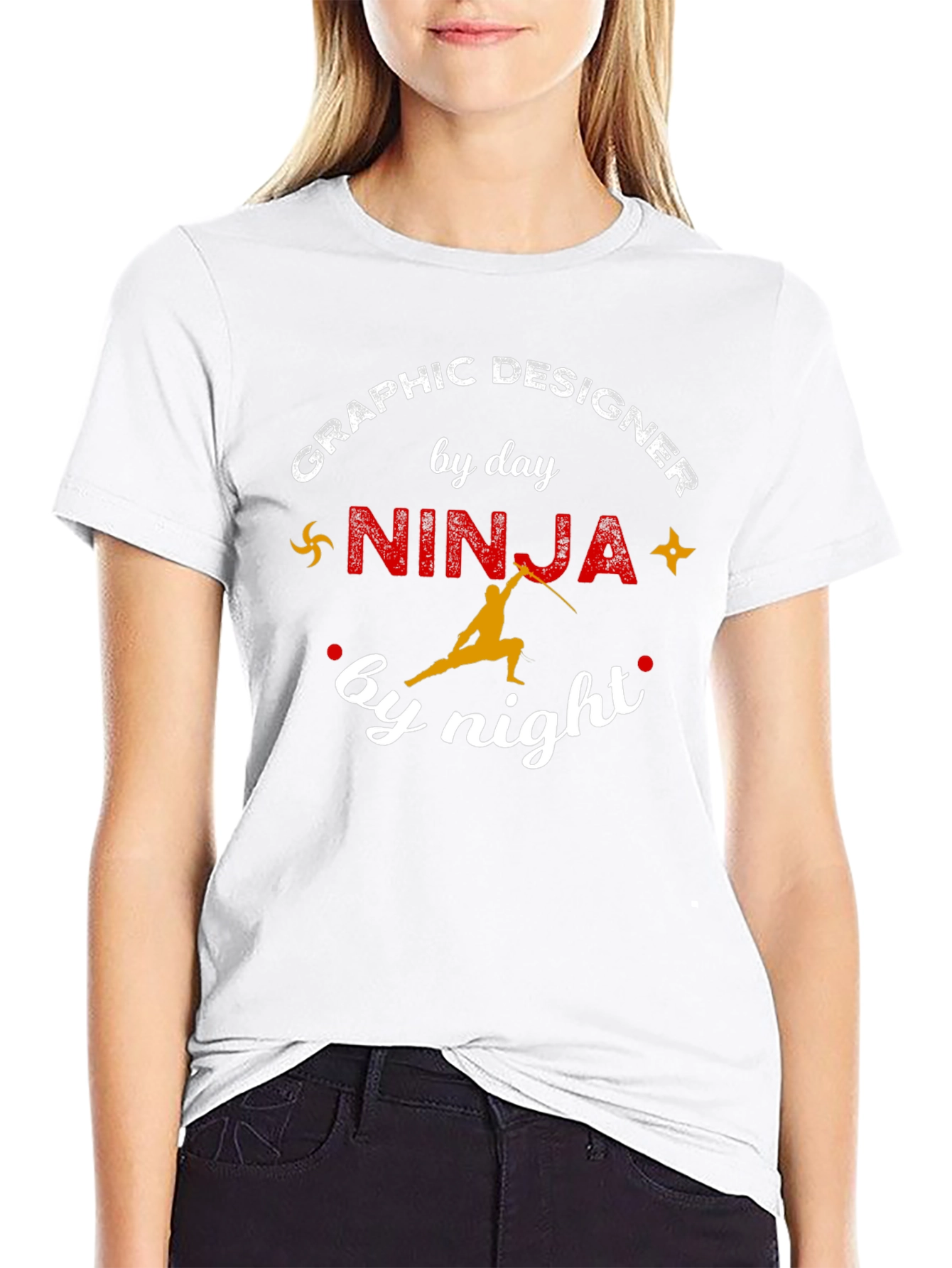 Graphic Designer Ninja T-Shirt - Unique Funny Gift