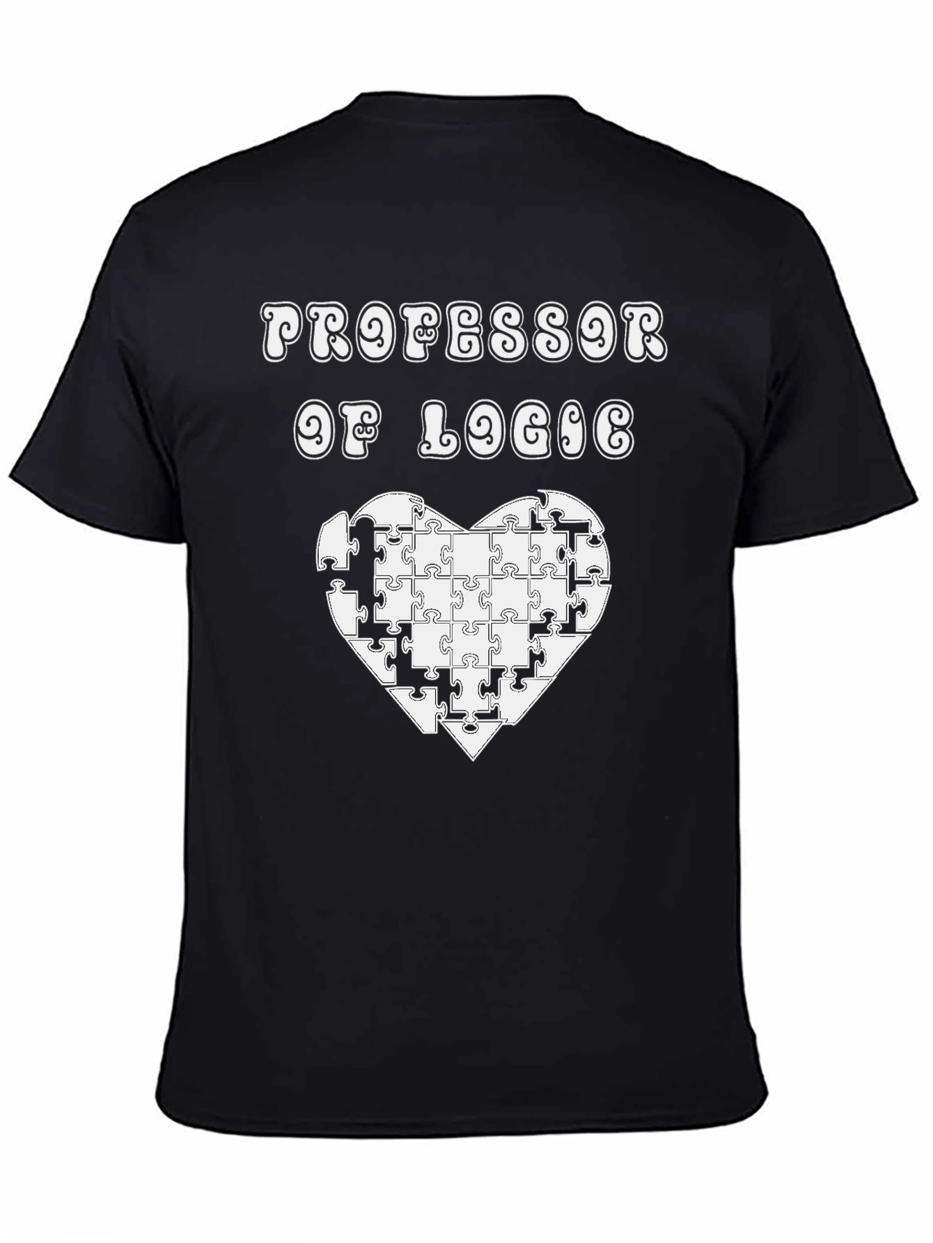 Professor of Logic Puzzle Heart Graphic Tee