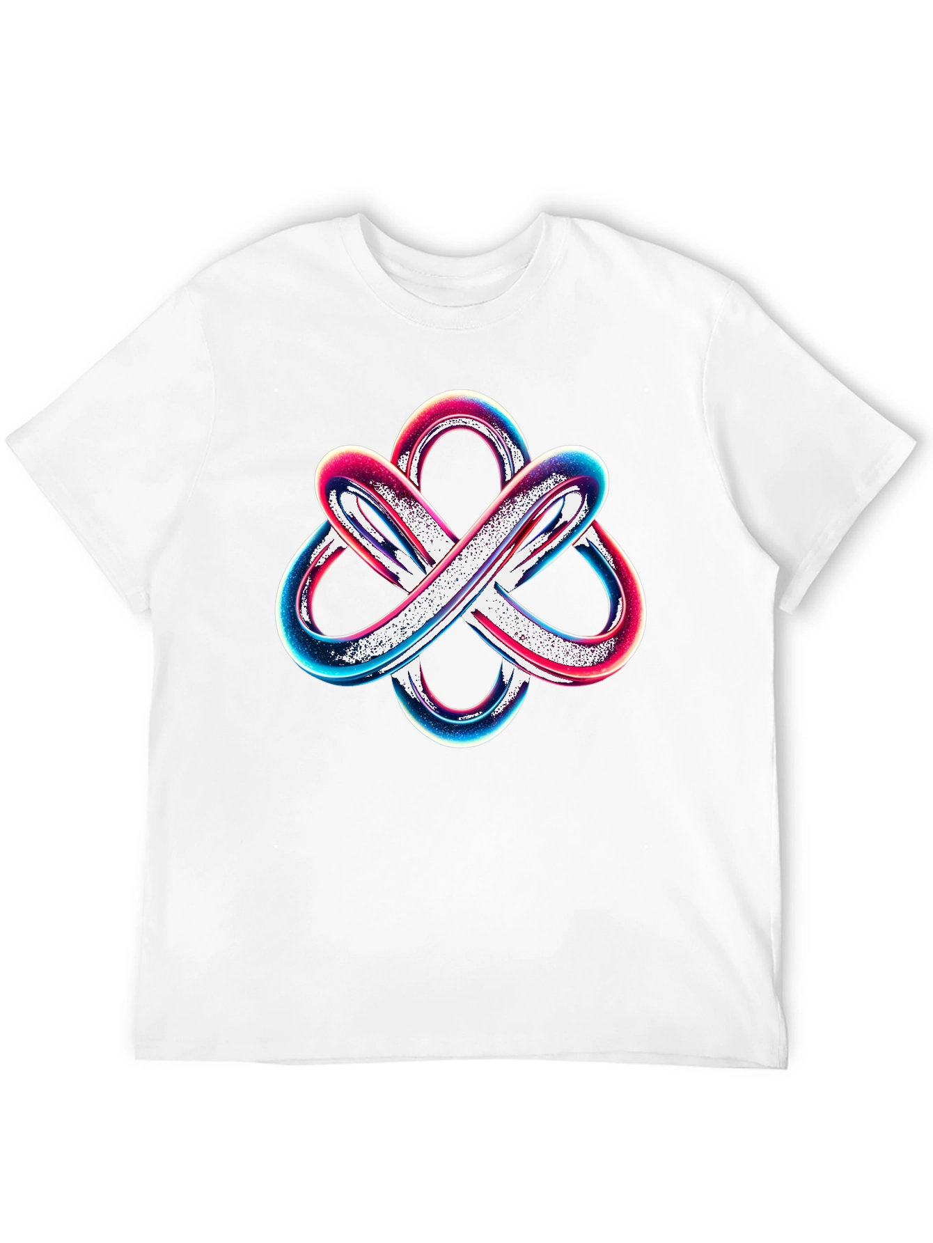 Abstract Knot Graphic Tee - Modern Style