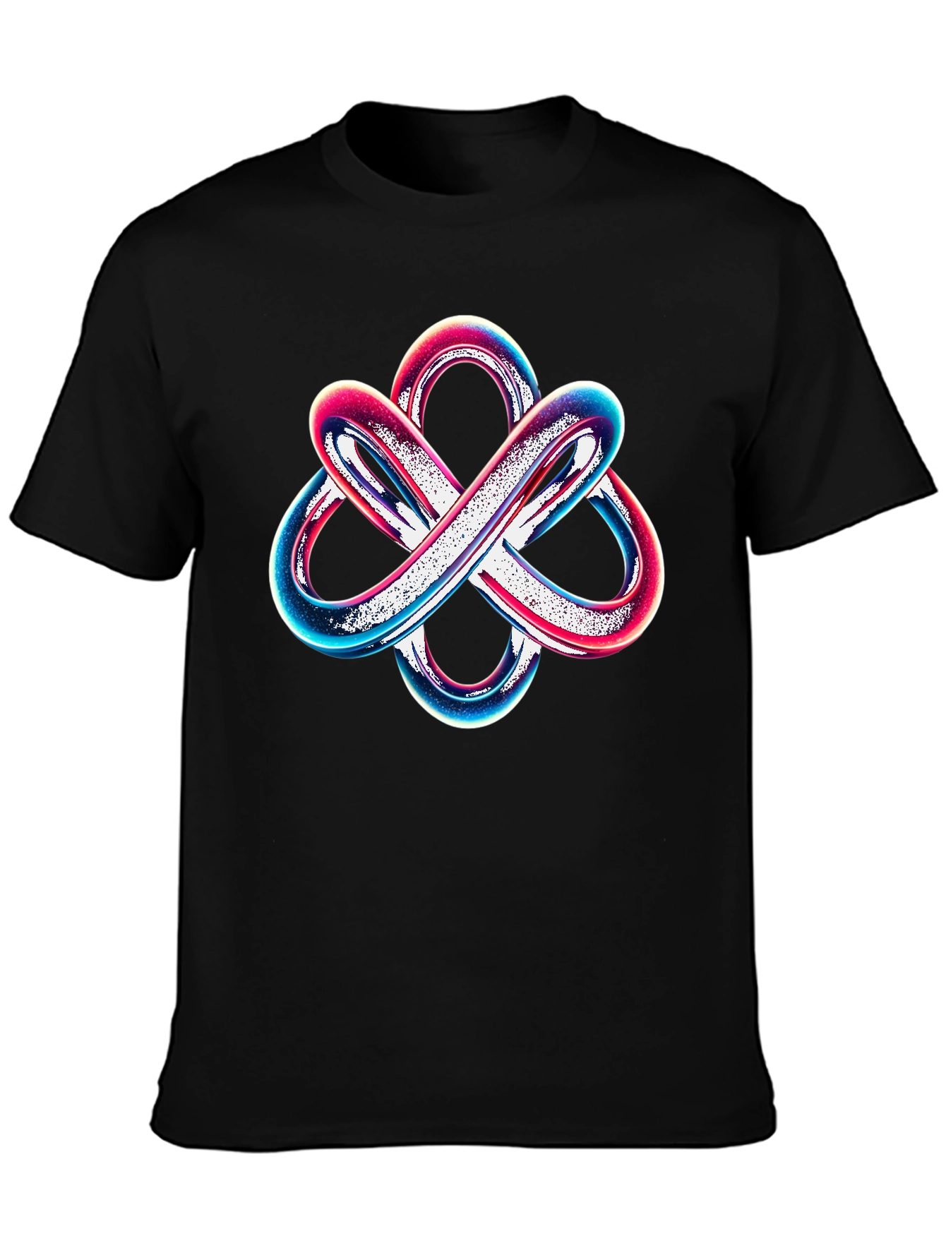 Abstract Knot Graphic Tee - Modern Style