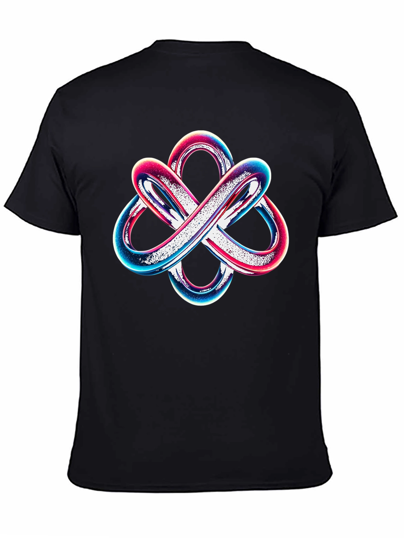 Abstract Knot Graphic Tee - Modern Style