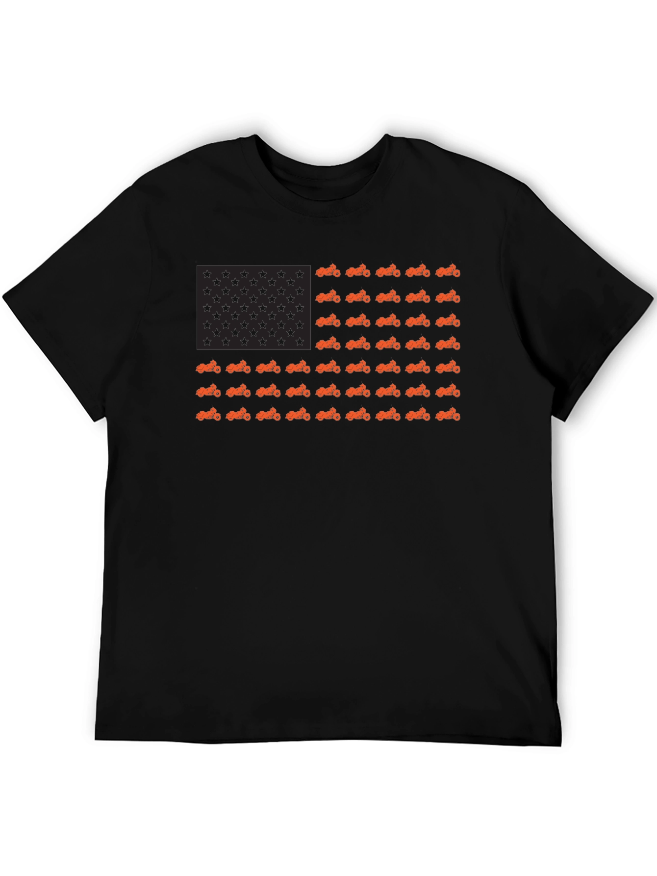 American Flag Motorcycle T-Shirt