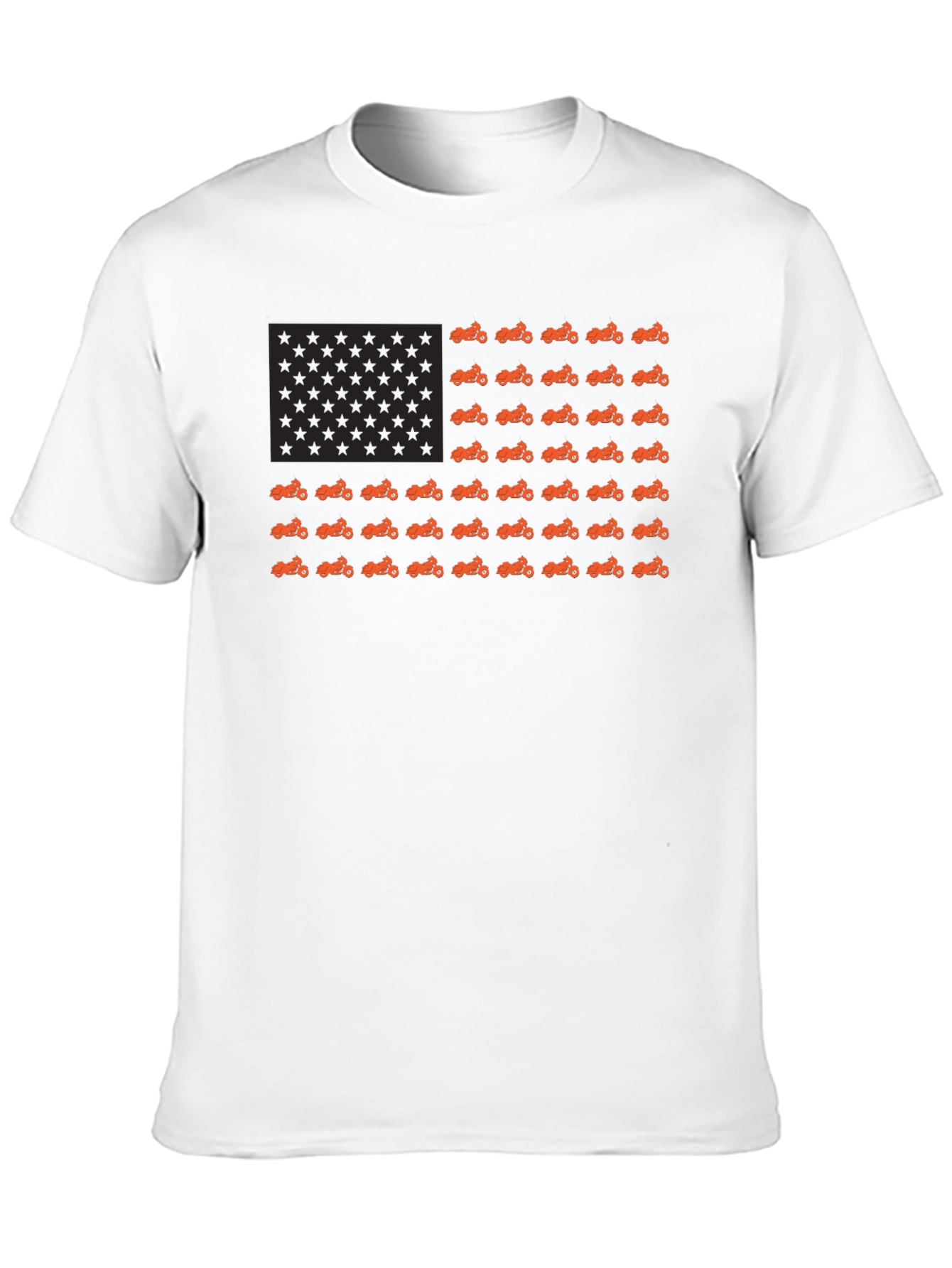 American Flag Motorcycle T-Shirt