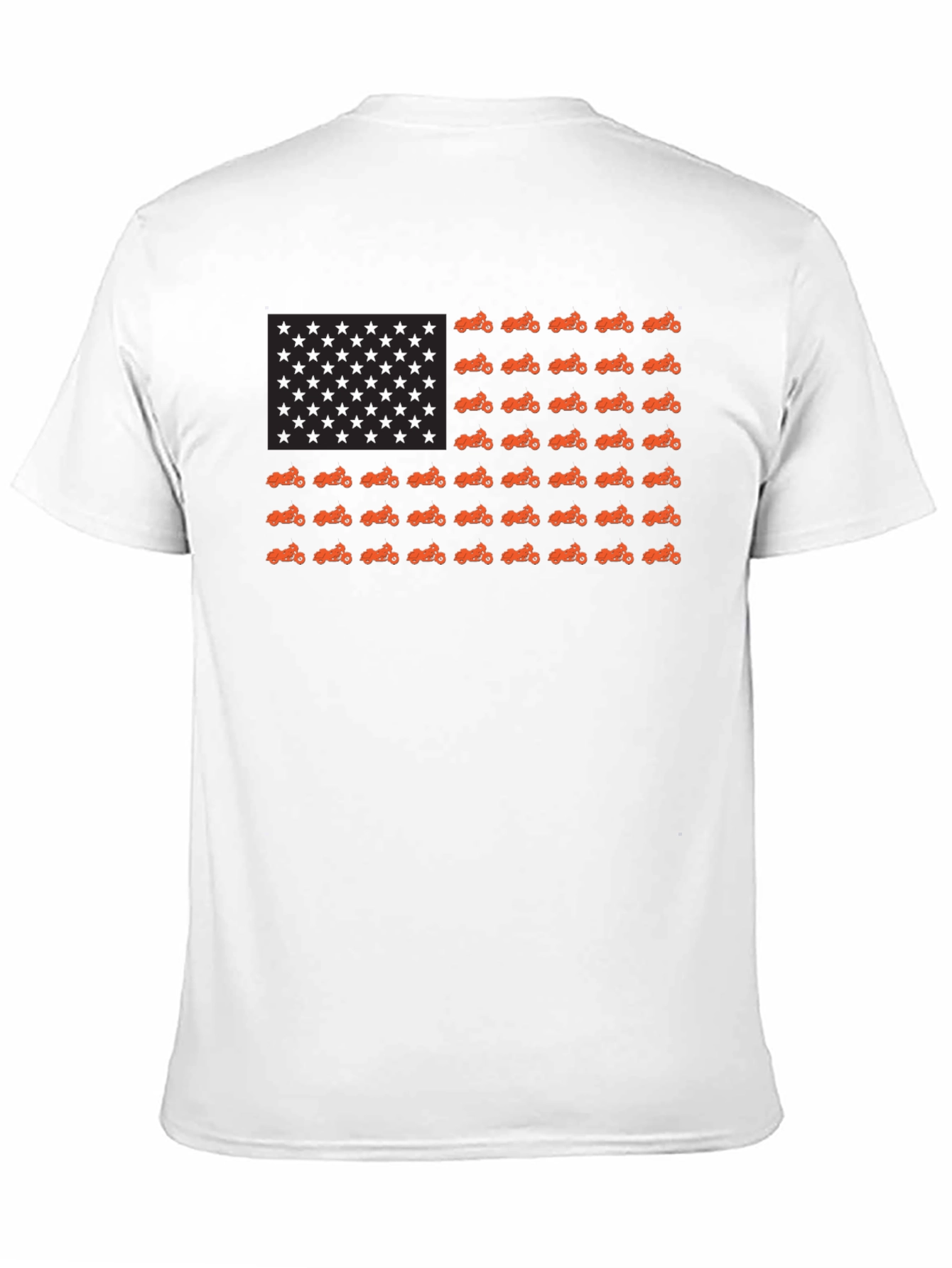 American Flag Motorcycle T-Shirt