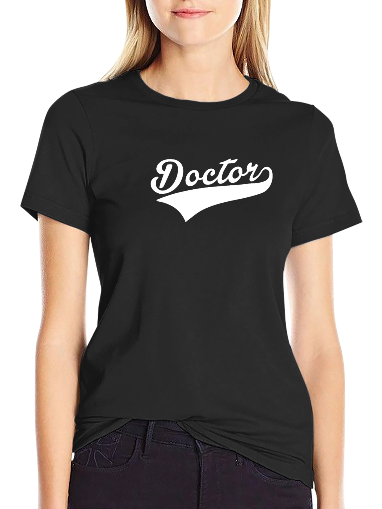 Doctor Graphic Print Crew Neck T-Shirt