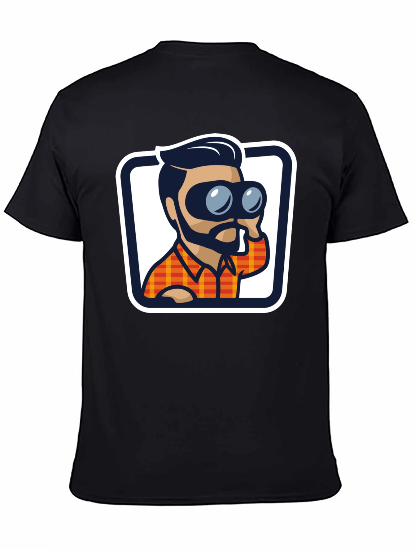 Binoculars Graphic Tee - Stylish Black T-Shirt