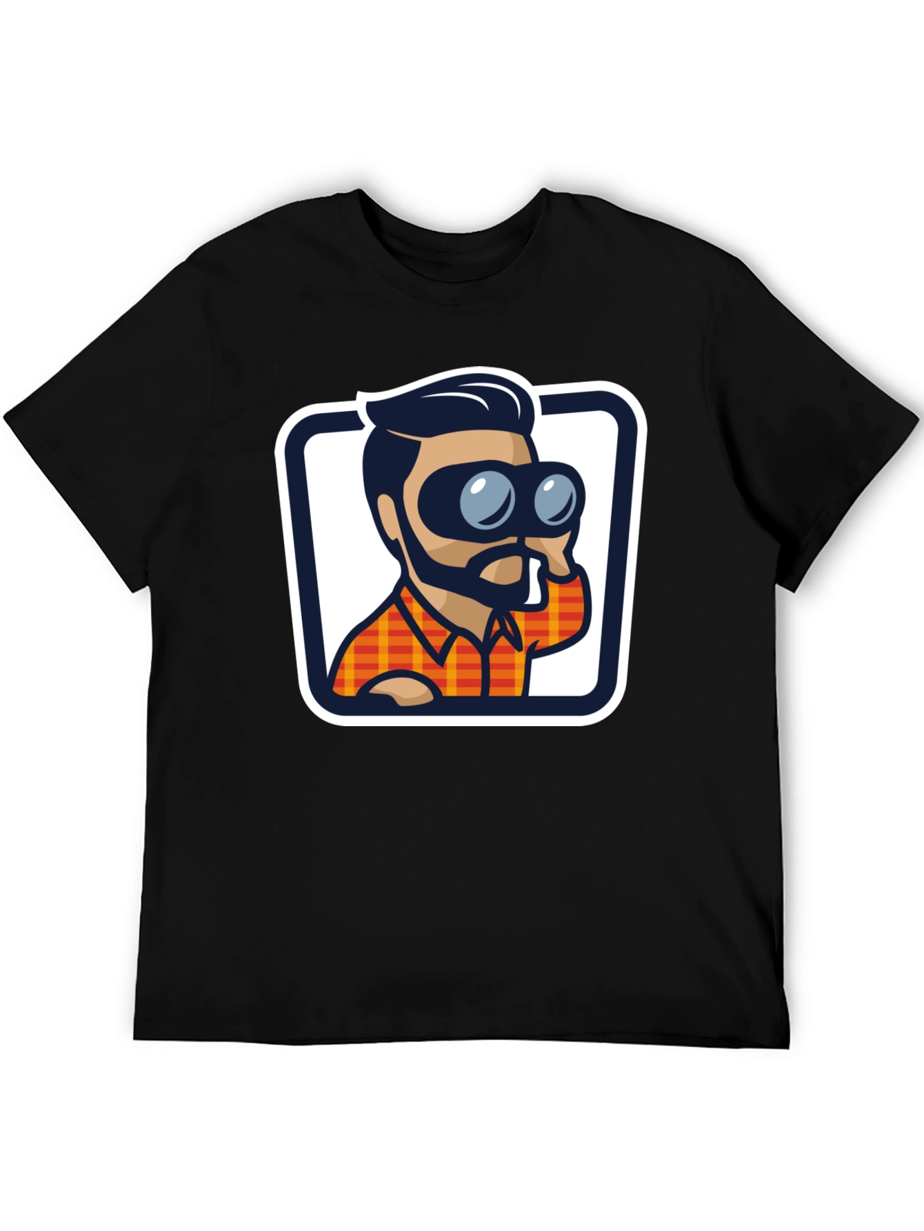 Binoculars Graphic Tee - Stylish Black T-Shirt