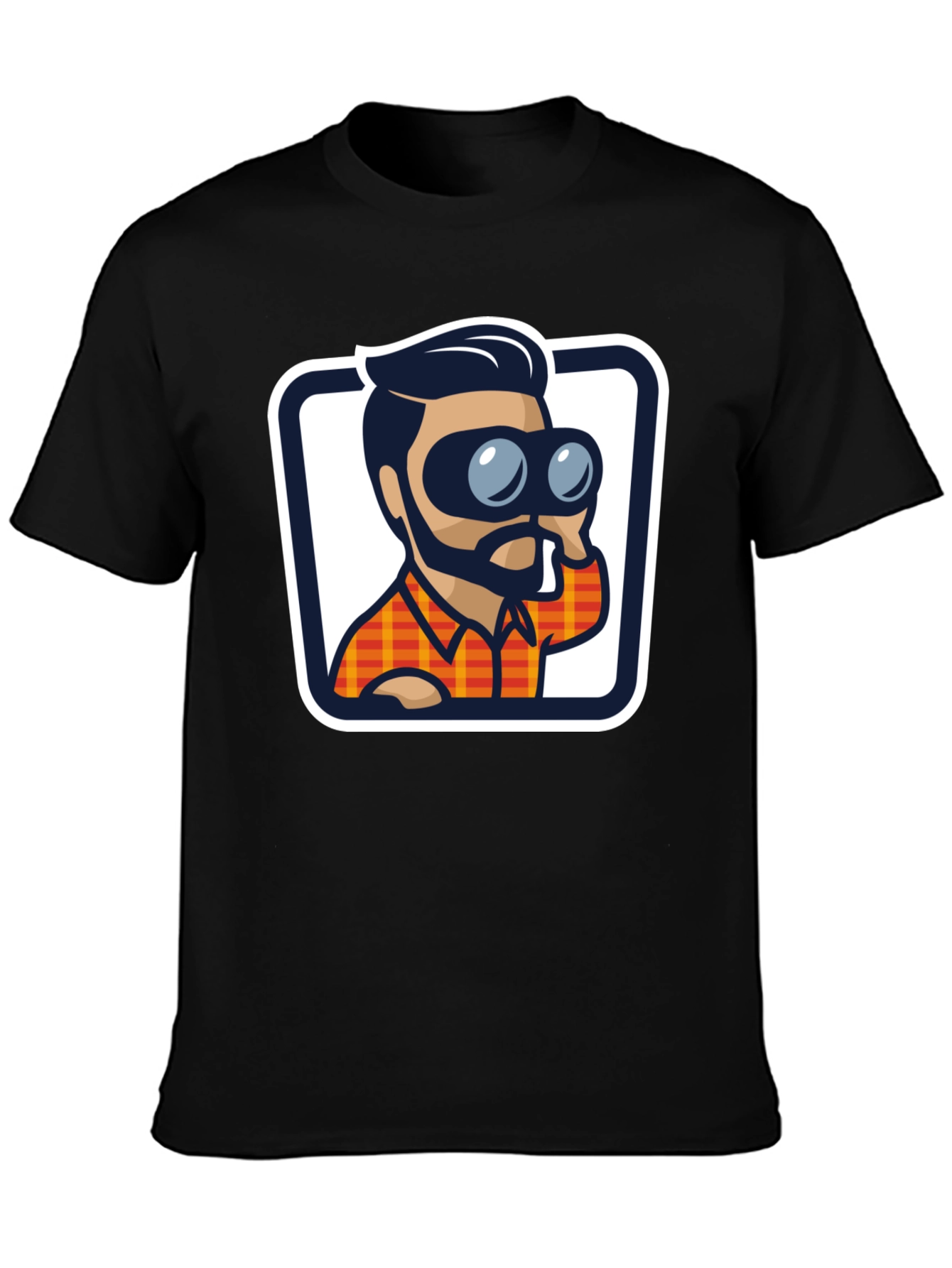 Binoculars Graphic Tee - Stylish Black T-Shirt