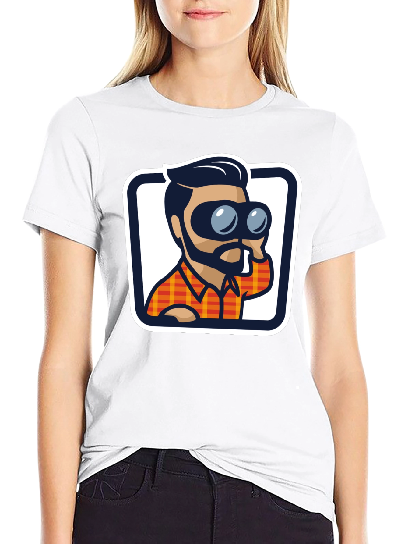 Binoculars Graphic Tee - Stylish Black T-Shirt