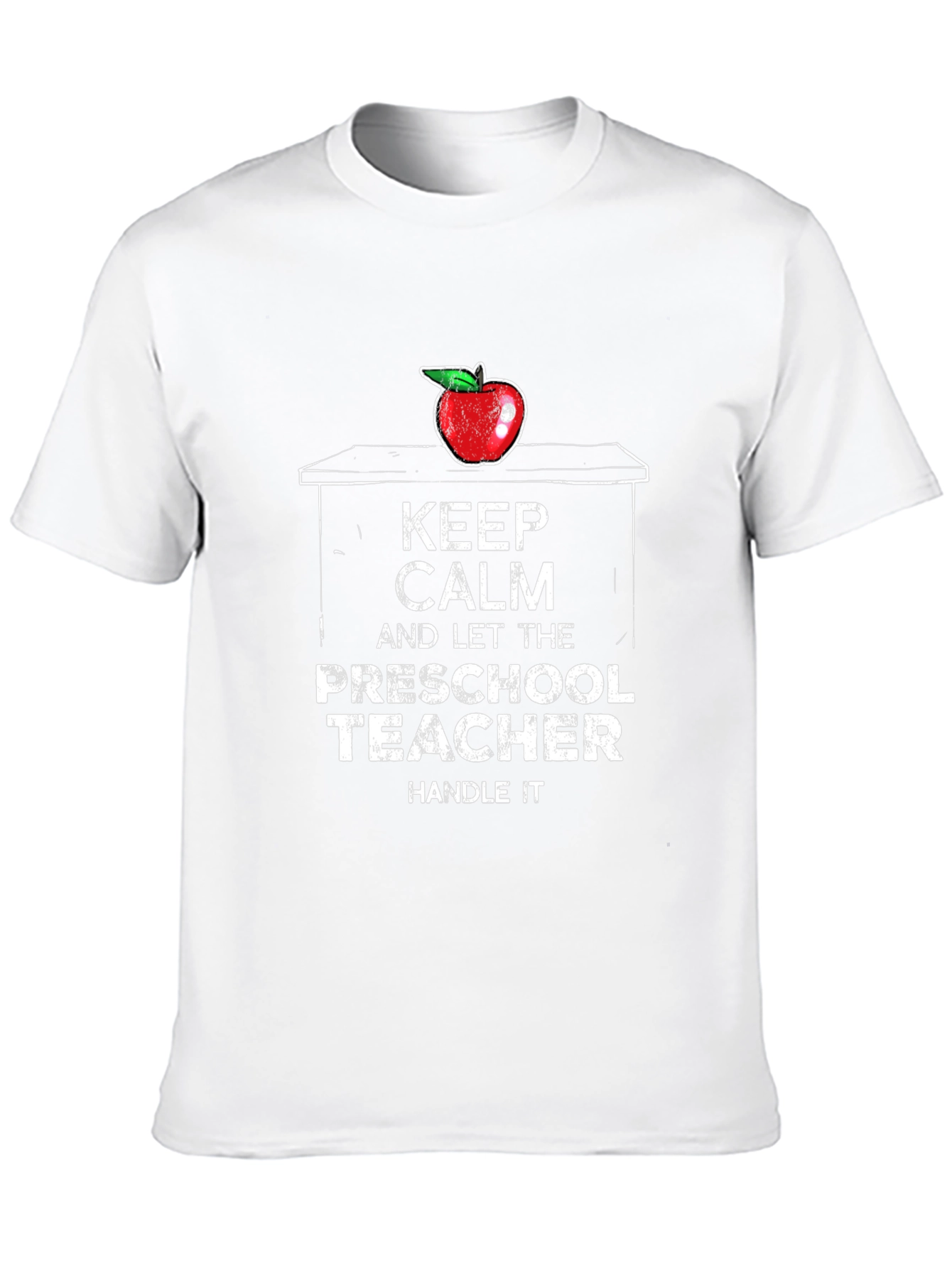 Keep Calm Preschool Teacher Black T-Shirt