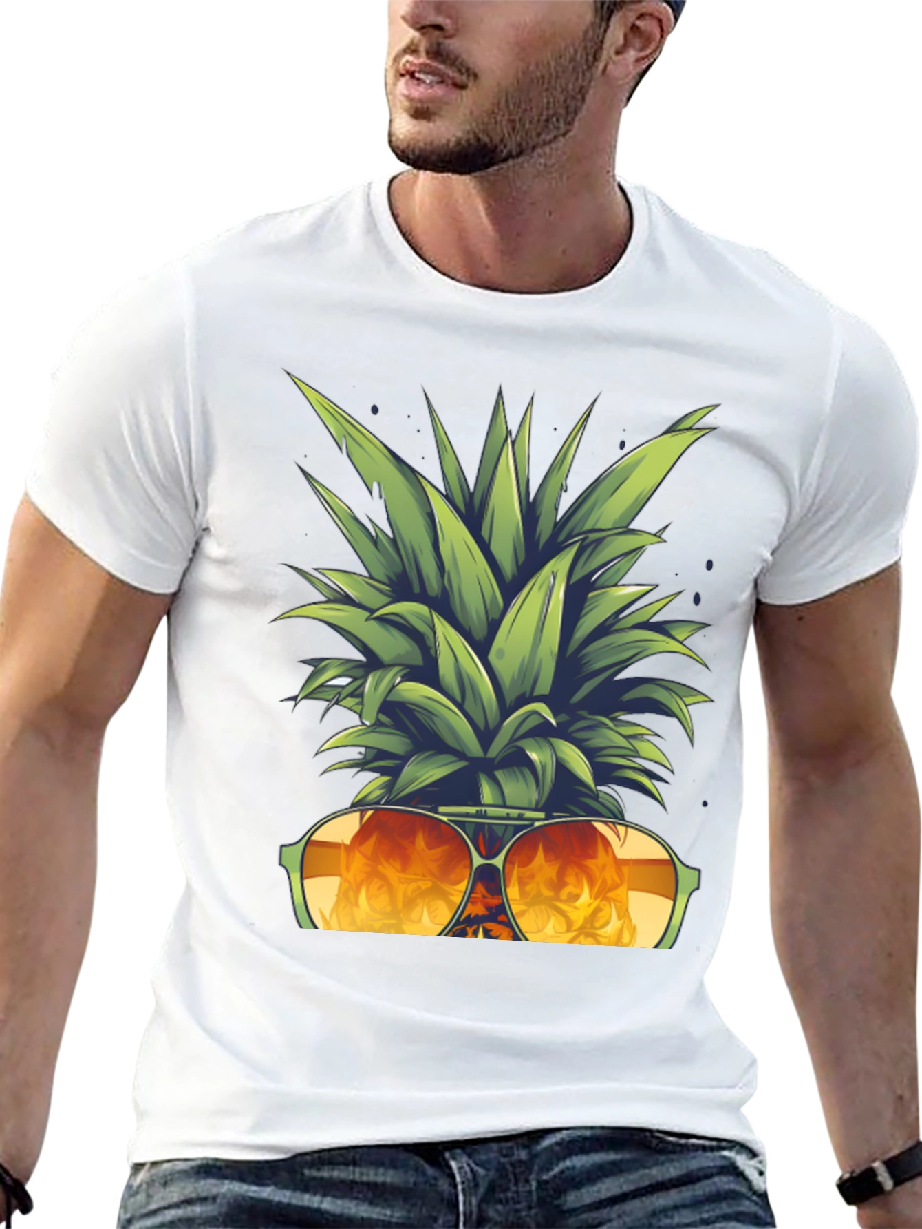 Cool Pineapple Sunglasses T-Shirt