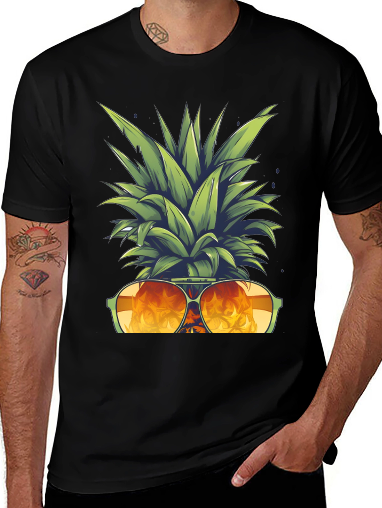 Cool Pineapple Sunglasses T-Shirt