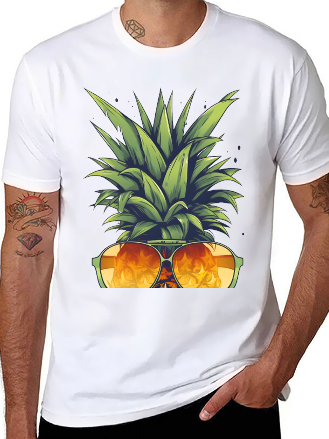 Cool Pineapple Sunglasses T-Shirt