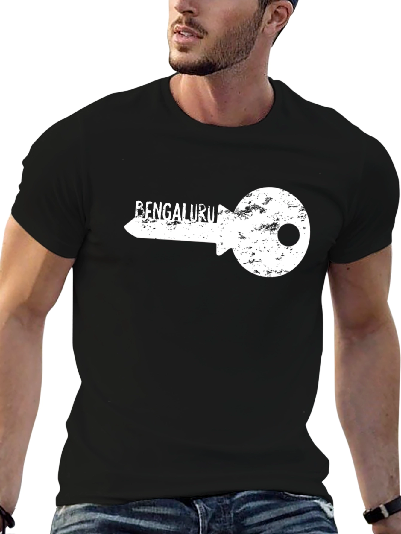 Bengaluru Key Graphic T-Shirt - Modern City Style
