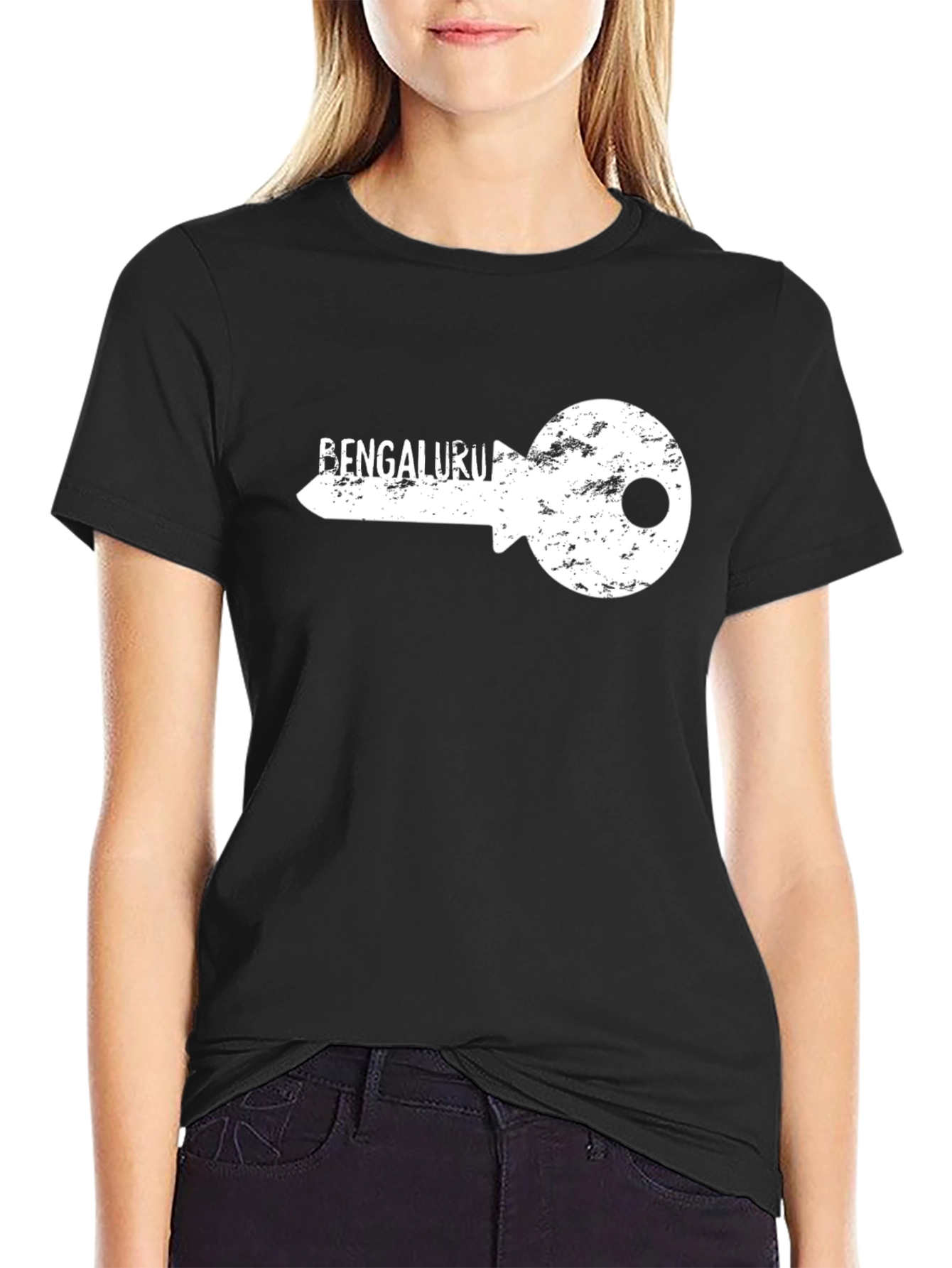 Bengaluru Key Graphic T-Shirt - Modern City Style