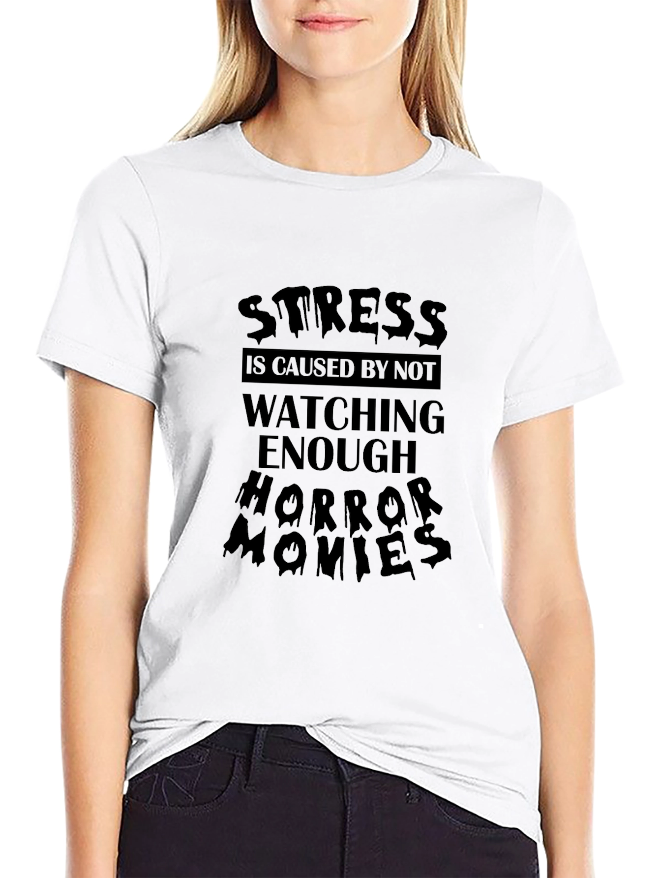 Horror Movie T-Shirt: Stress Relief