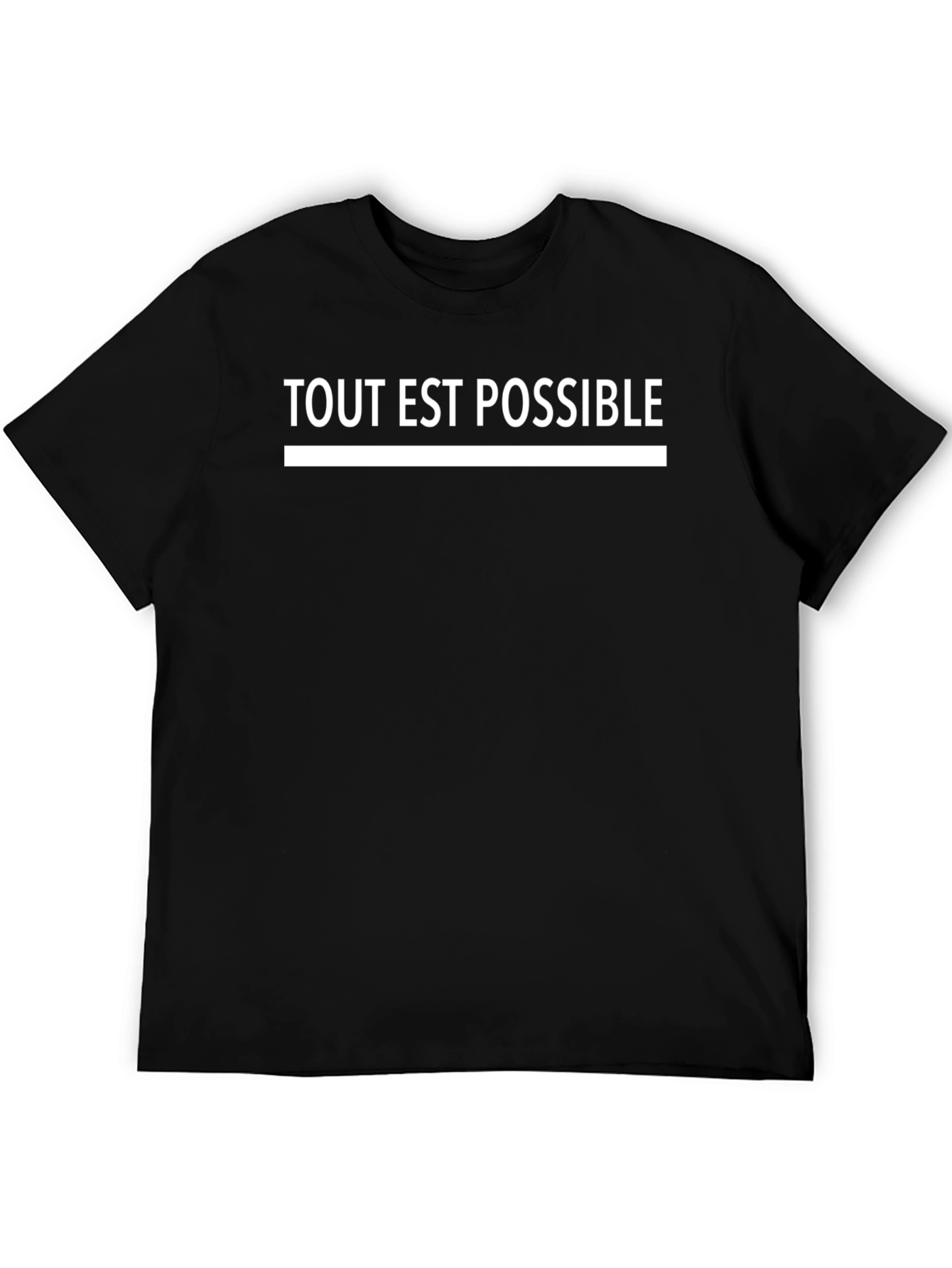 Tout Est Possible Black Graphic Tee