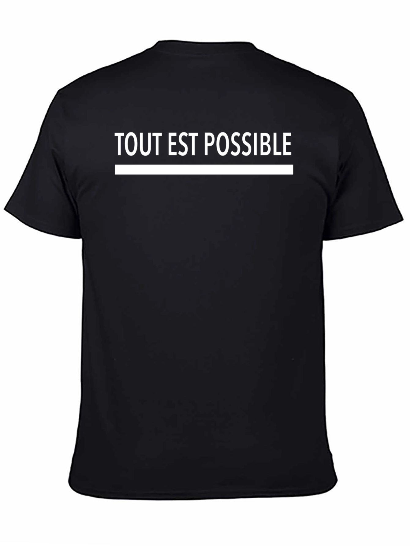 Tout Est Possible Black Graphic Tee
