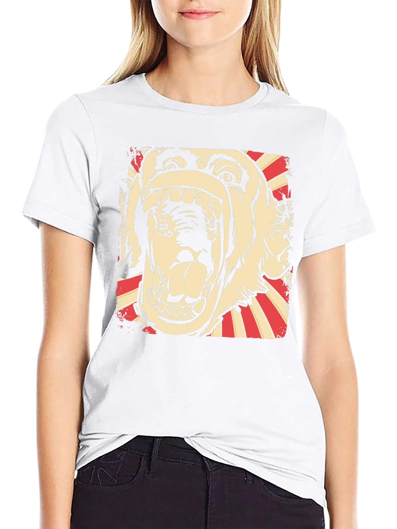 Monster Graphic Print Black T-Shirt