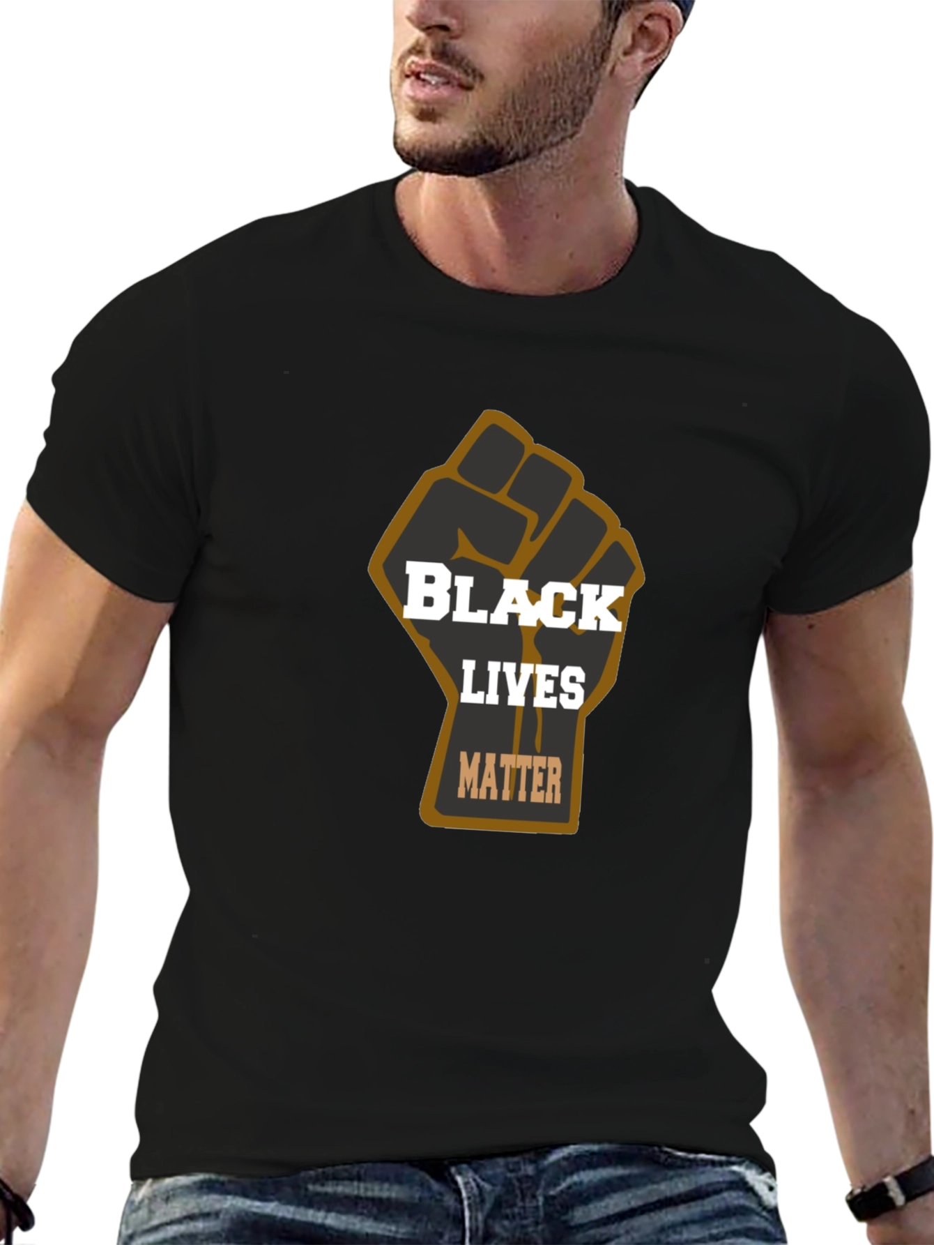 Black Lives Matter Fist T-Shirt - Black