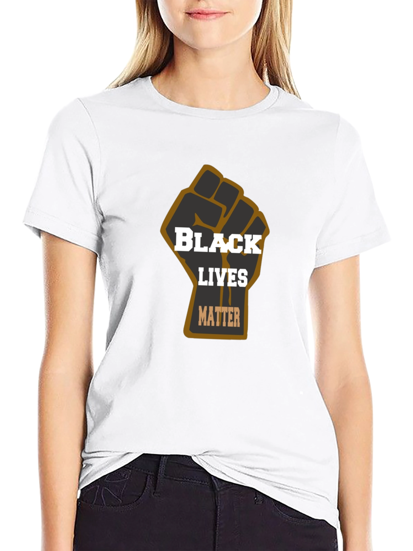 Black Lives Matter Fist T-Shirt - Black