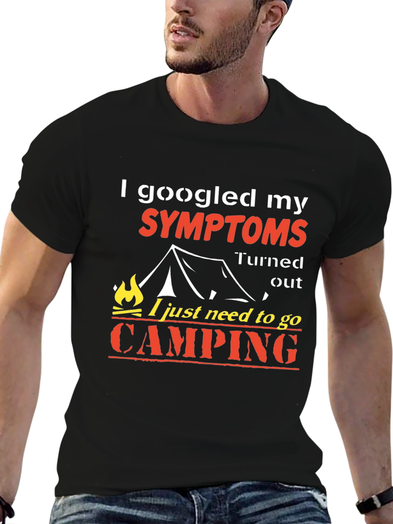 Camping Symptom Graphic T-Shirt