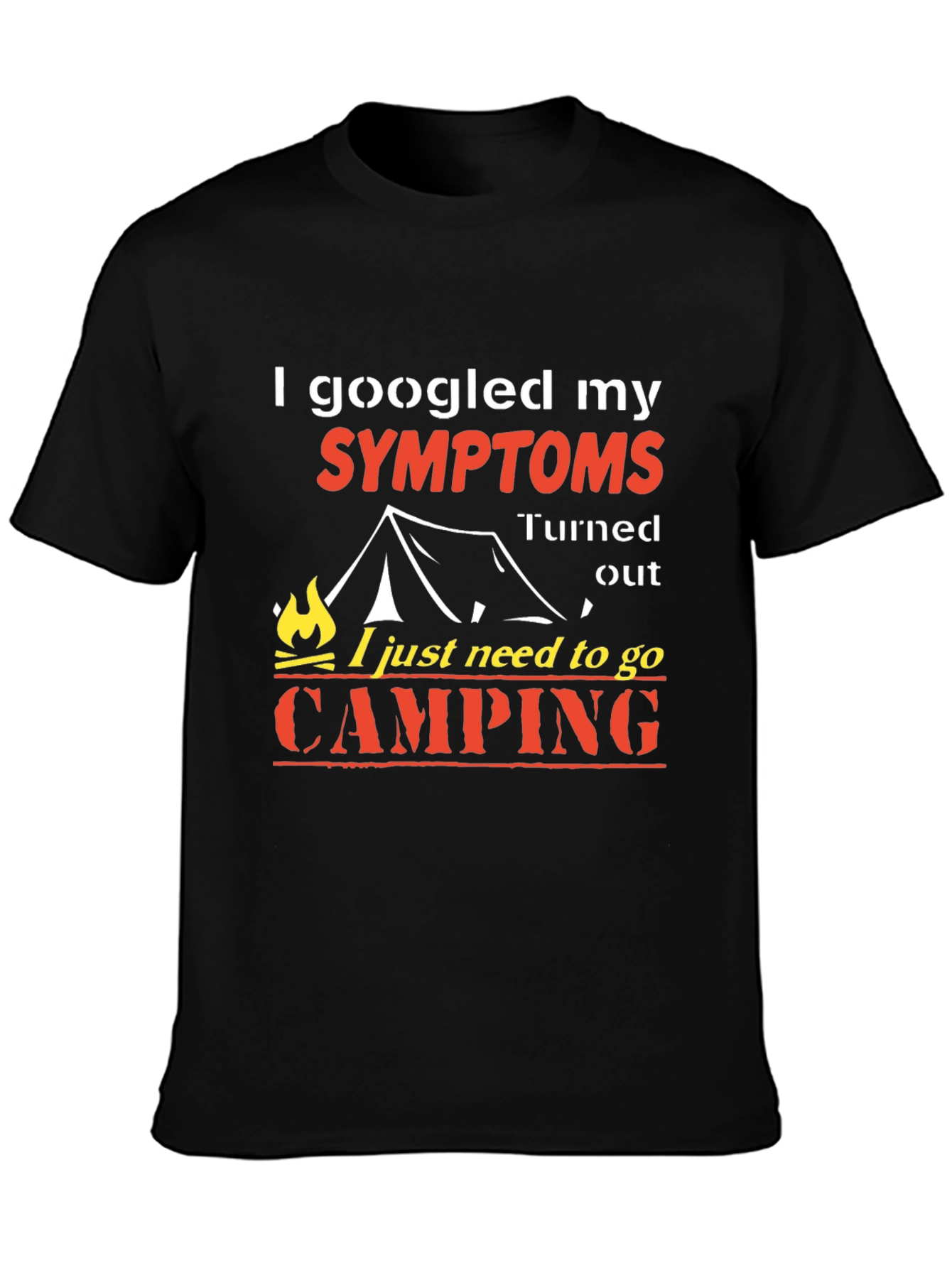 Camping Symptom Graphic T-Shirt