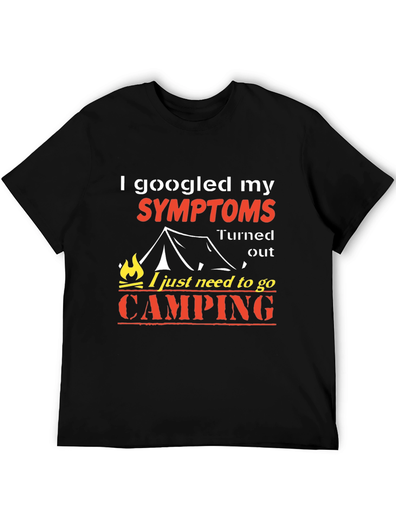 Camping Symptom Graphic T-Shirt
