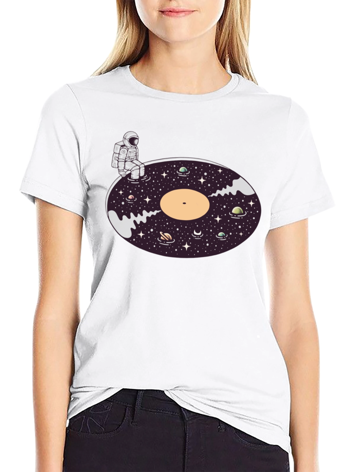 Astronaut Vinyl Record T-Shirt