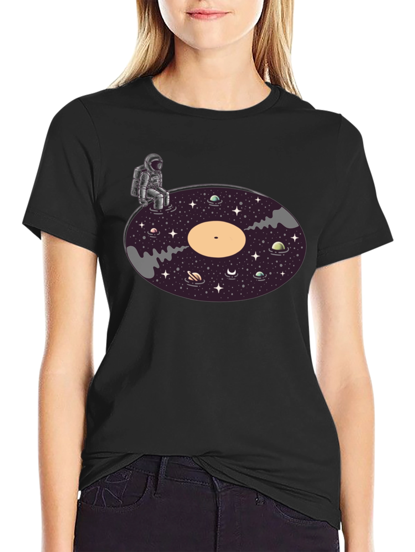 Astronaut Vinyl Record T-Shirt