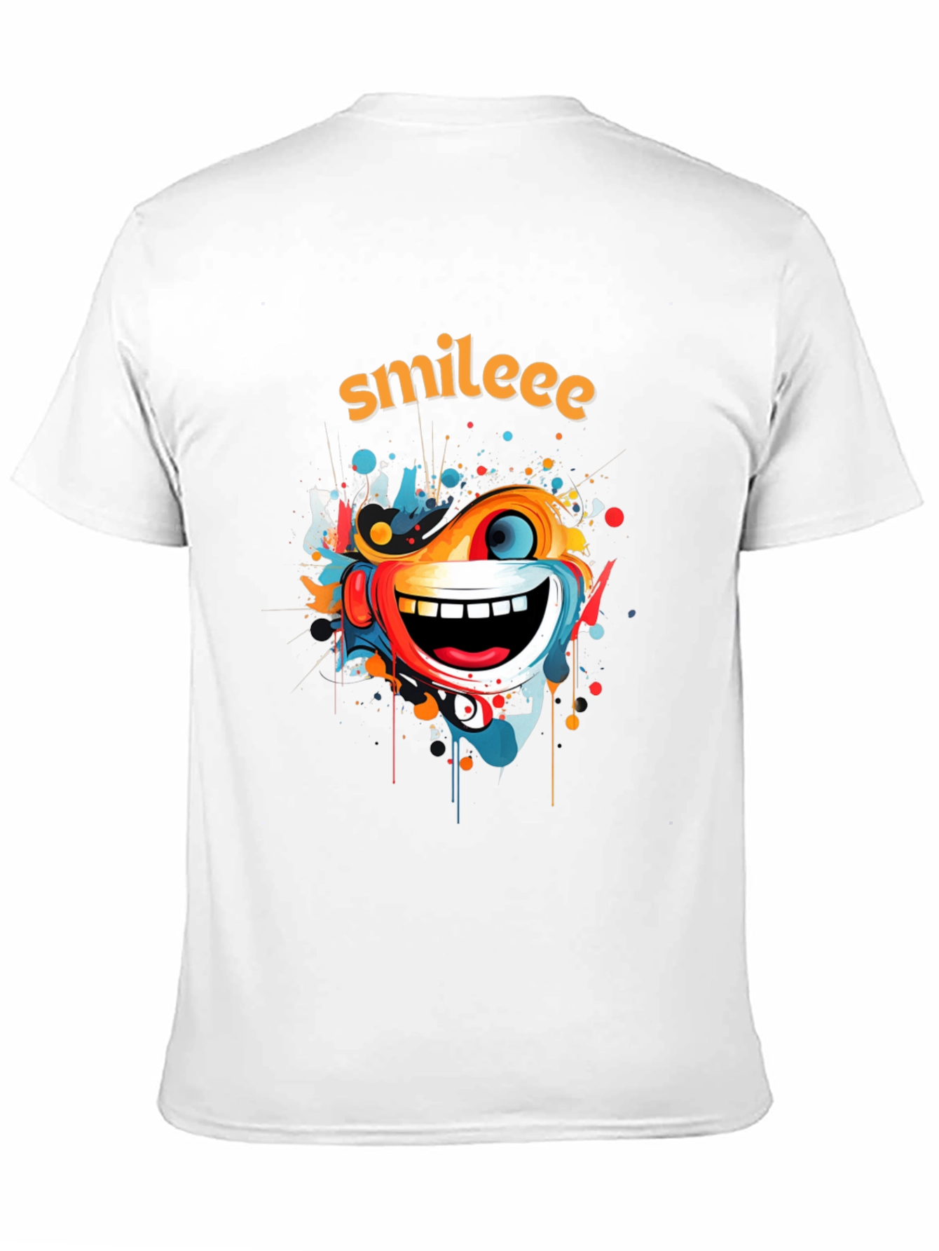 Smileee Graphic Print Black T-Shirt
